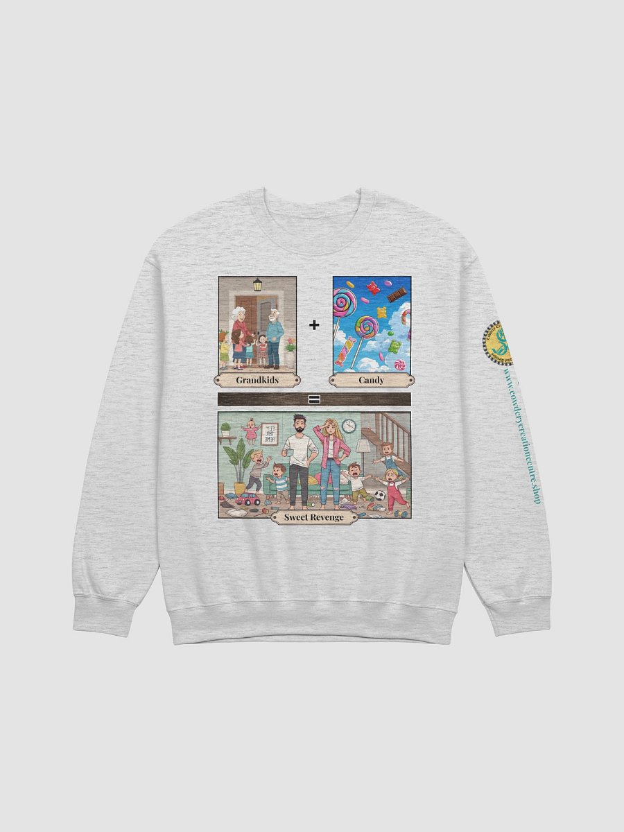 Grandkids + Candy = Sweet Revenge (Both) Gildan Classic Crewneck Sweatshirt Light Colors product image (9)