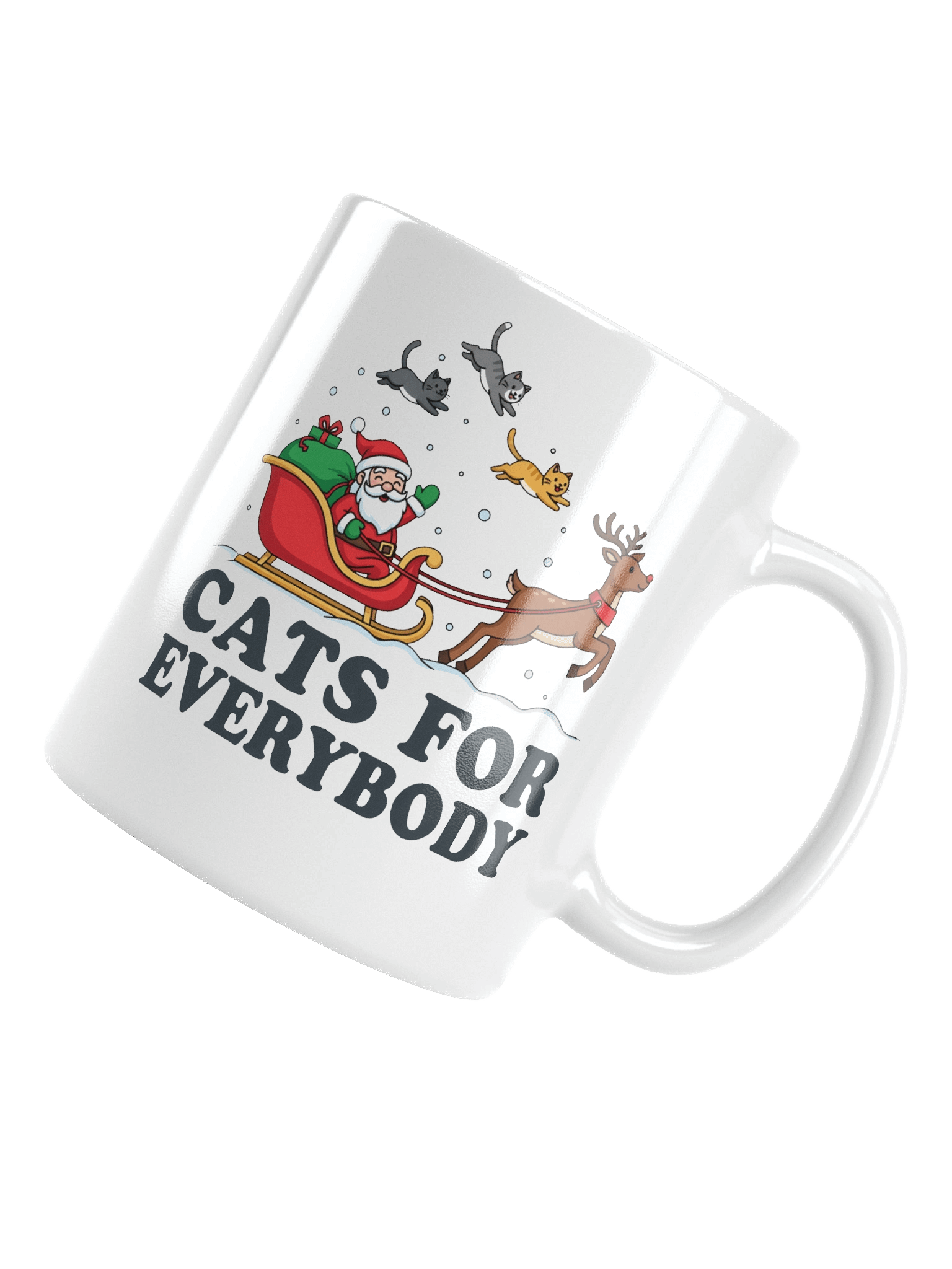 Santa's Cats for Everybody Glossy Mug product image (14)