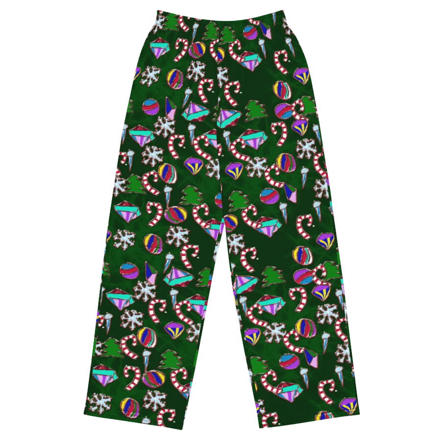 Ornaments Pattern Wideleg Pants product image (1)
