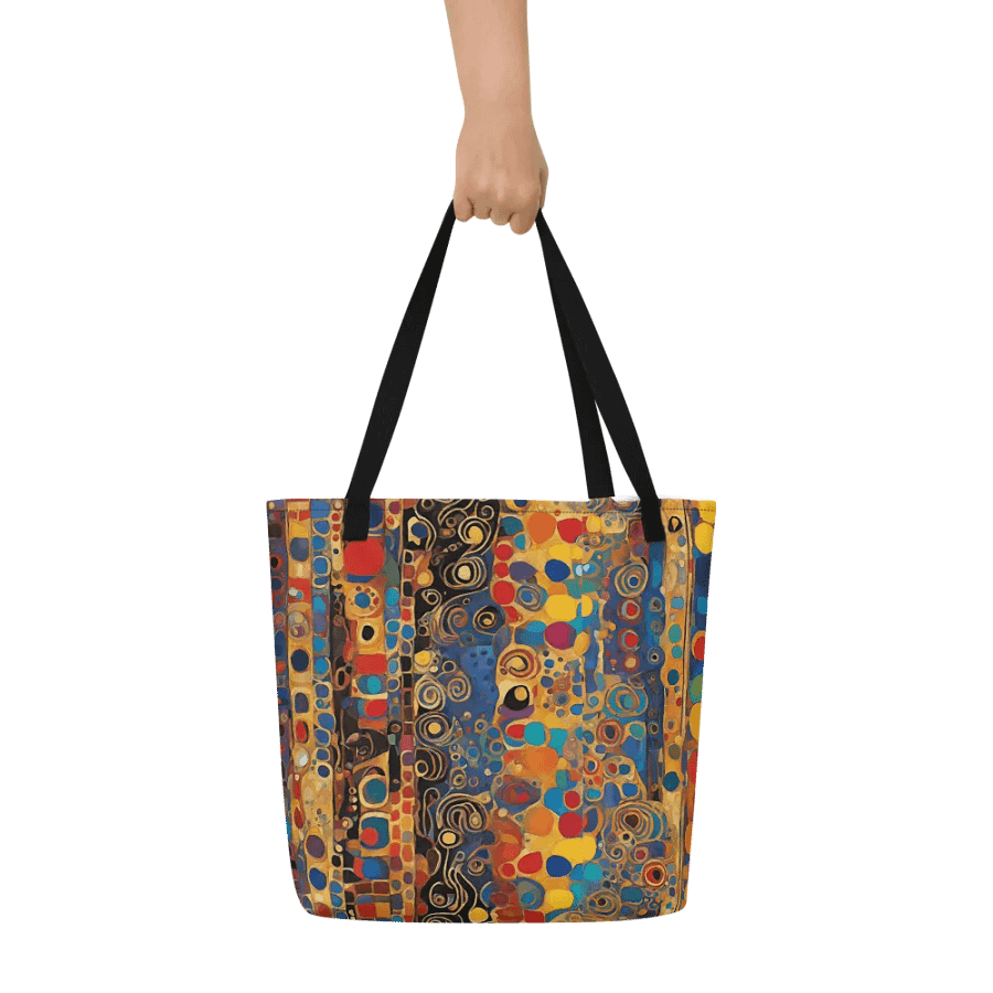 kLIM Golden Swirls All-Over Tote Bag FOR ARTY FRIENDS product image (6)