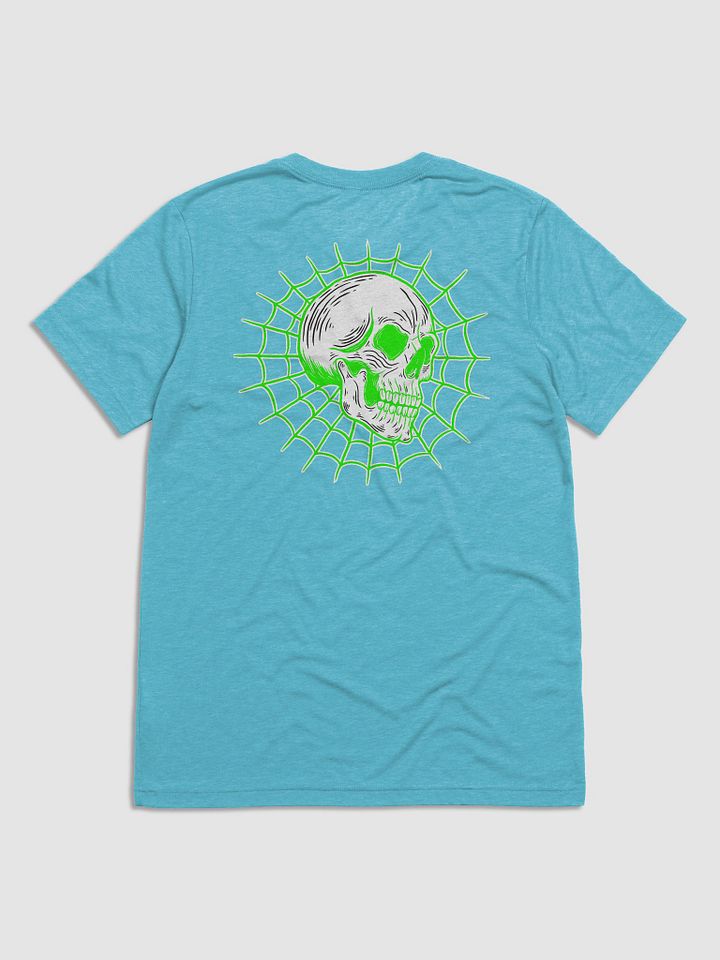 Spider Skull Tshirt Lime Green product image (15)