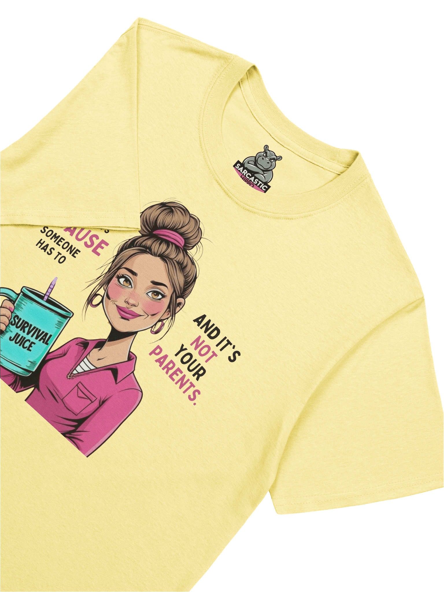 "Teaching Adolescents Because Someone Has To" Teacher T-Shirt – Funny Survival Juice Graphic Tee product image (1)