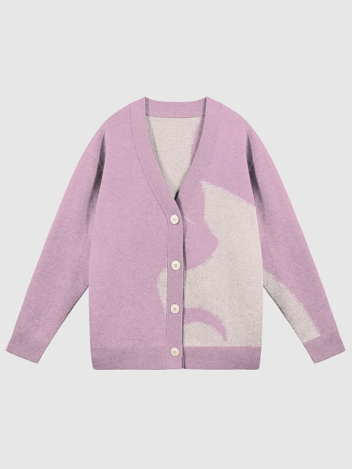 BlackKittenTech Lost In Pink Knitted Cardigan product image (1)