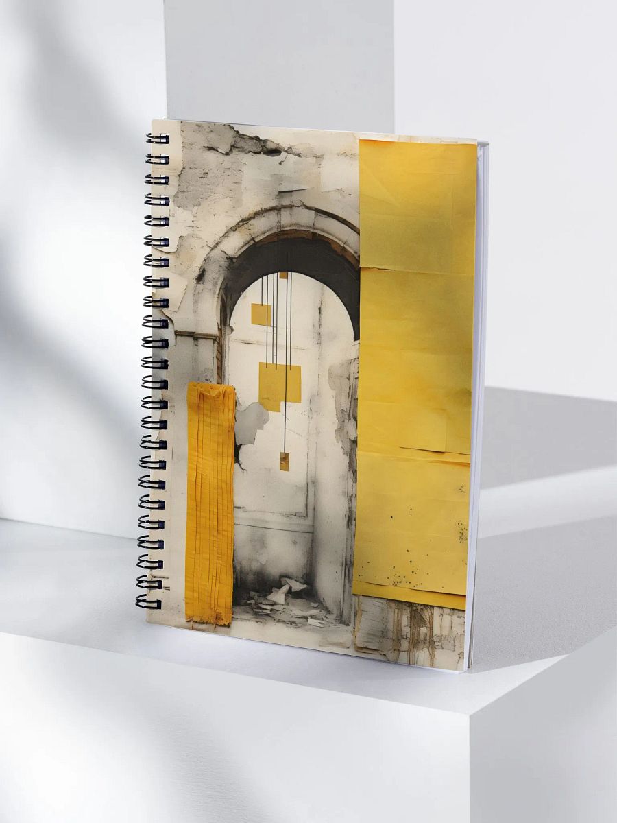 Door Yellow Old city Notebook product image (4)