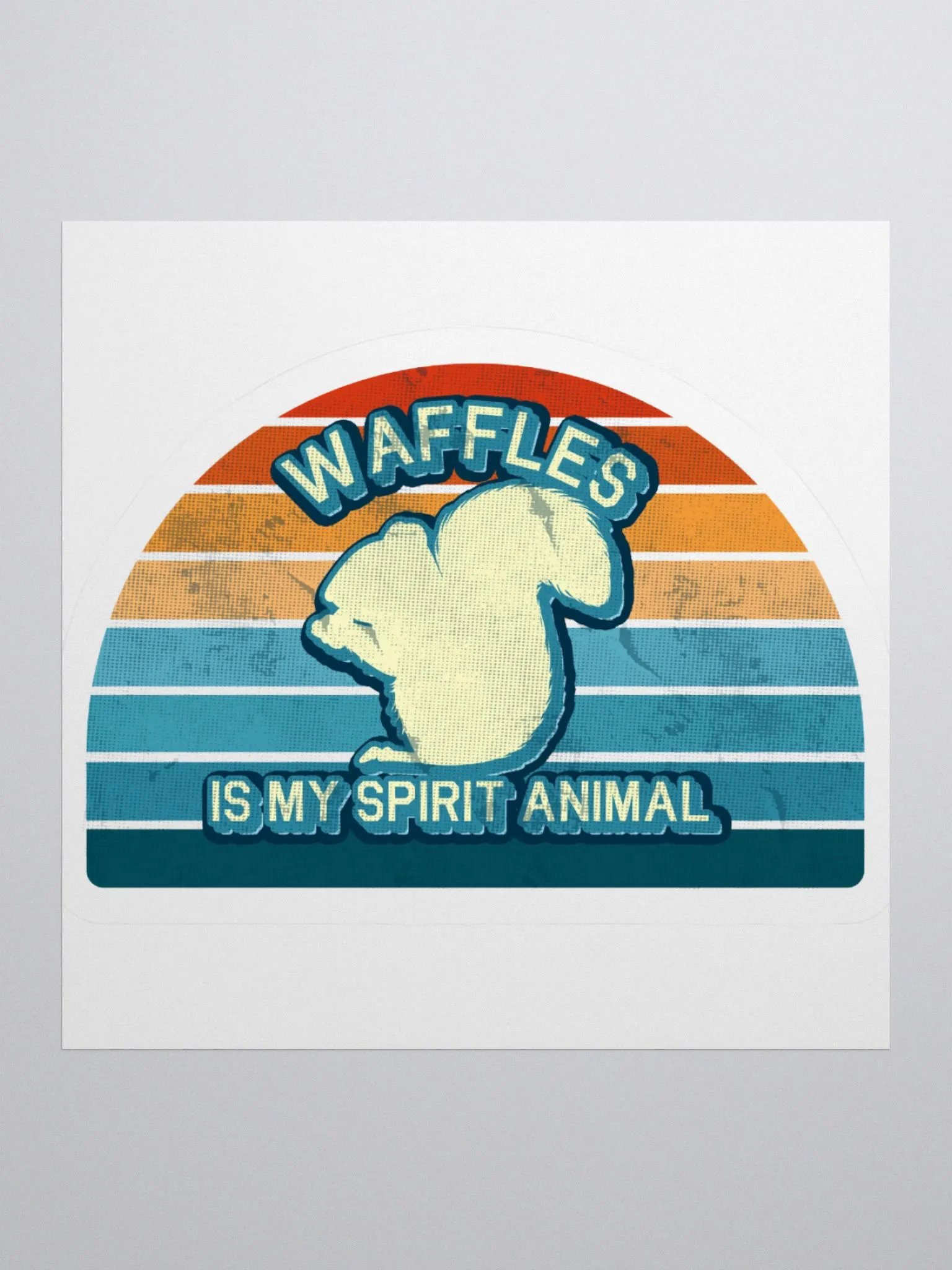 Retro Waffles - Spirit Sticker product image (5)