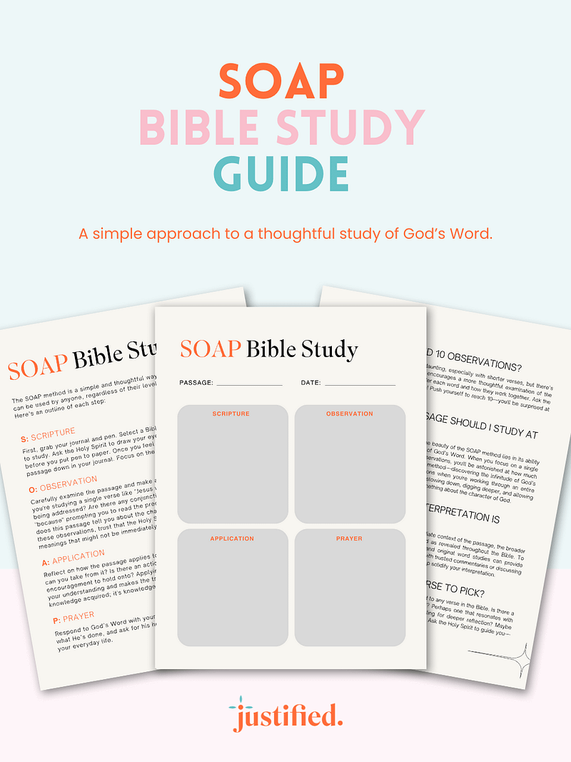 S.O.A.P. Bible Study Guide