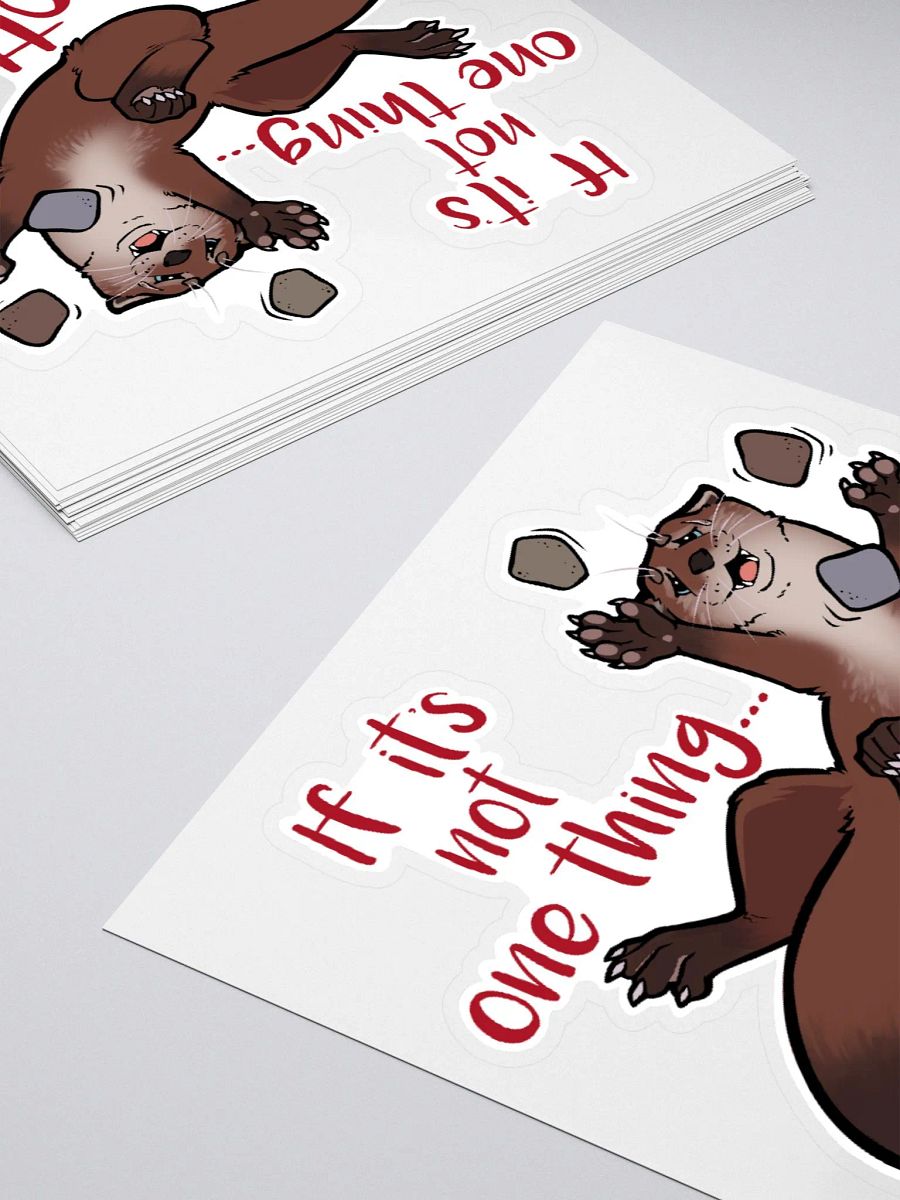 Otter Juggle Vinyl Sticker product image (4)