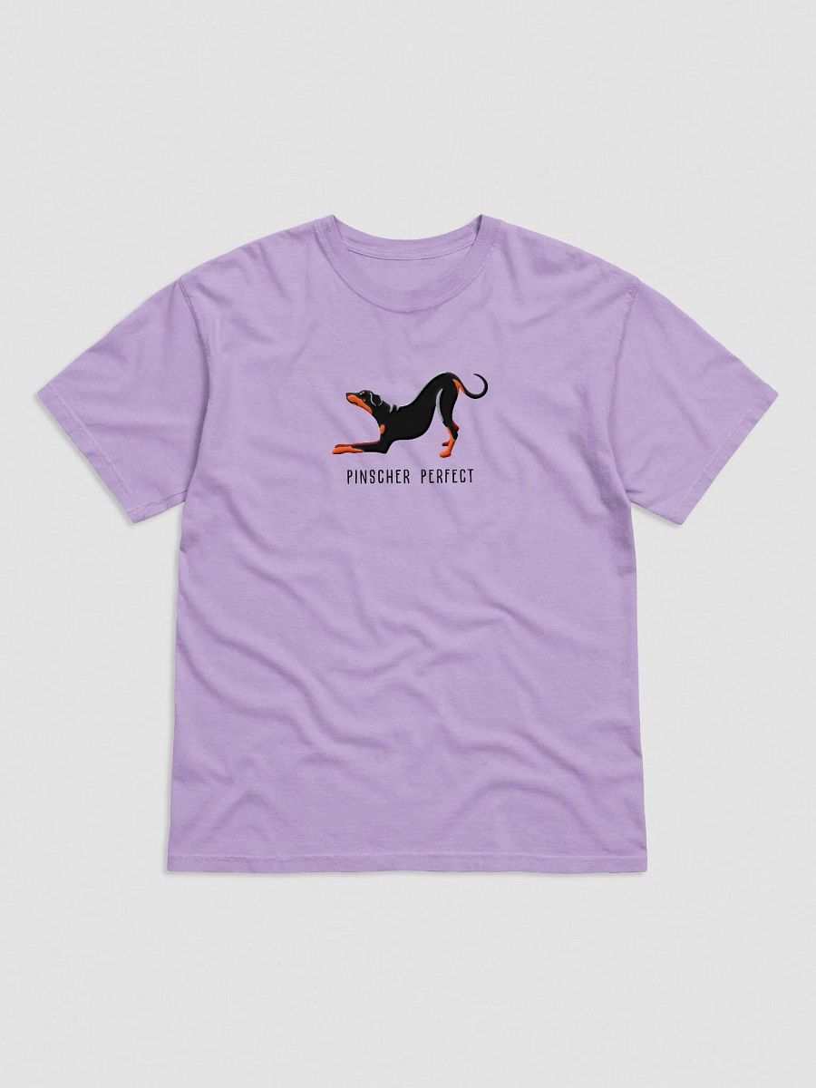 Pinscher Perfect T-Shirt(Embroidered) of a Doberman Pinscher(Full Tail & Ears) product image (4)
