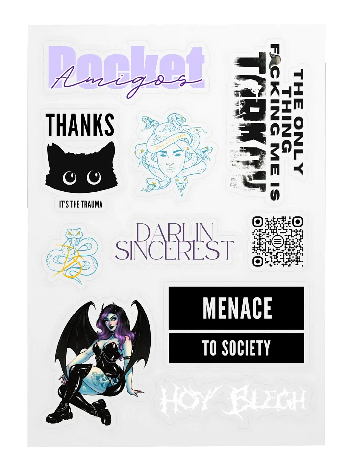 DarlinSincerest Sticker Sheet product image (1)