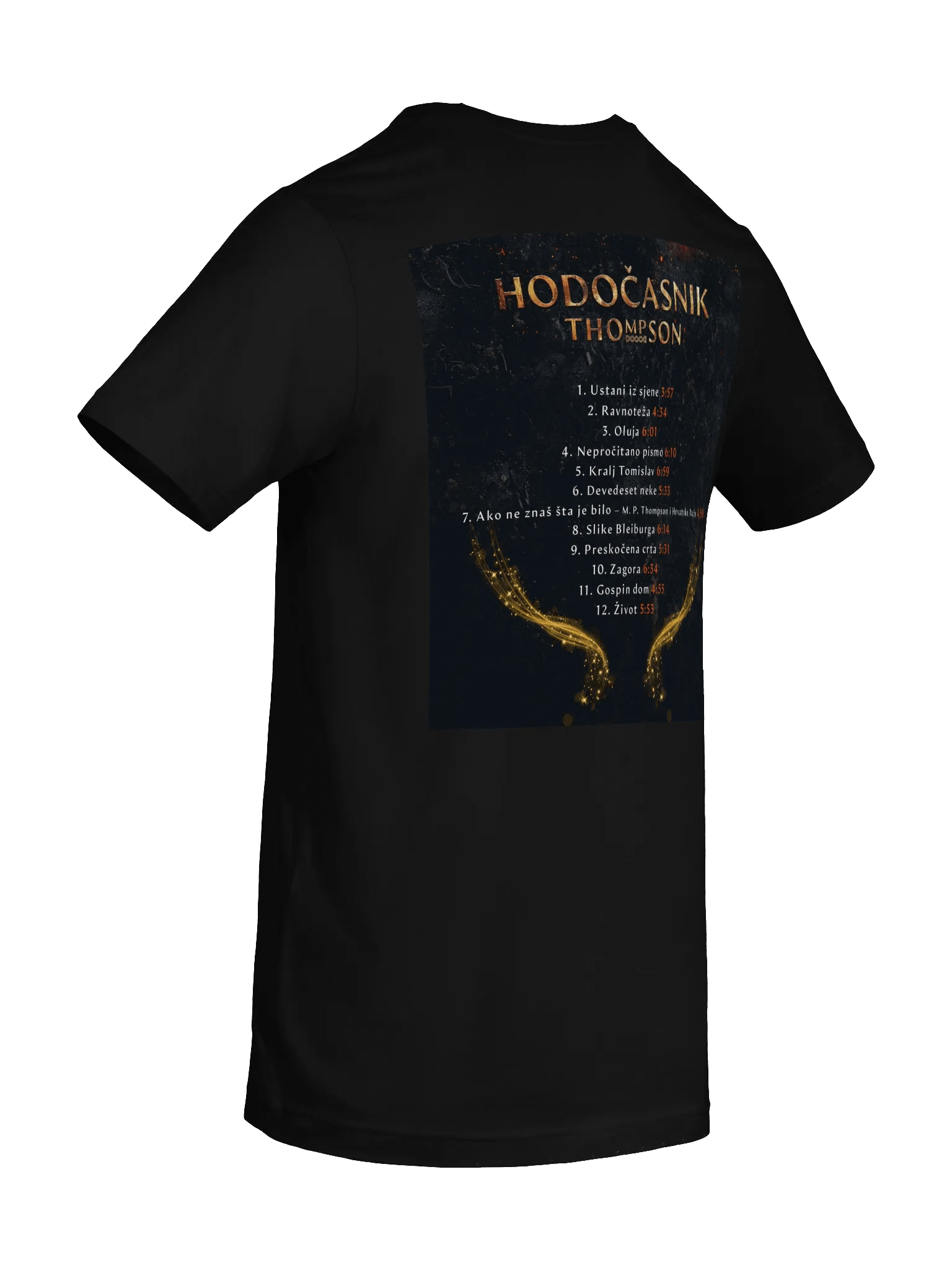 Crowned Distressed Logo T-Shirt Thompson Hodočasnik product image (19)