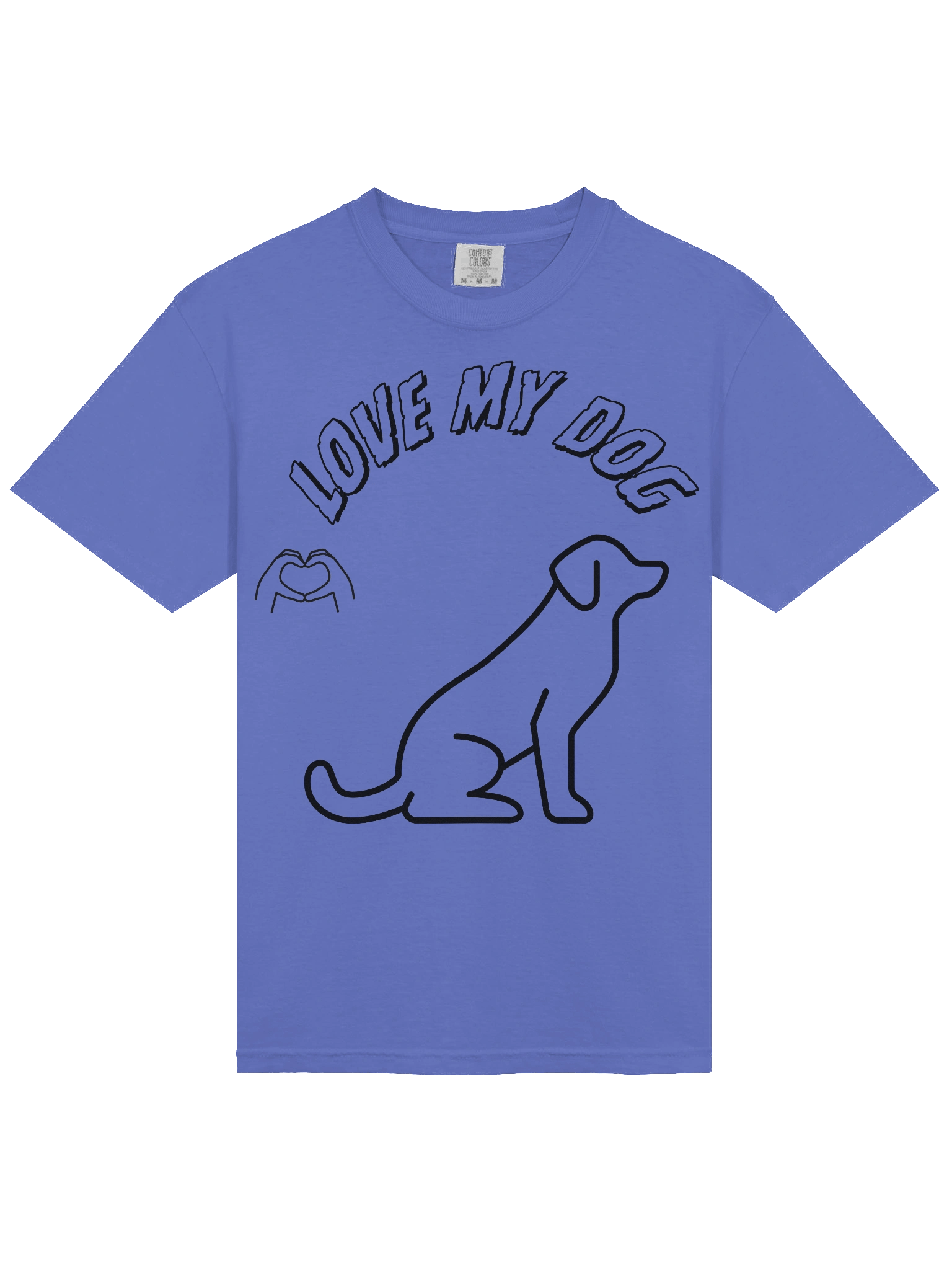 Love My Dog Heavyweight Cotton T-Shirt product image (35)