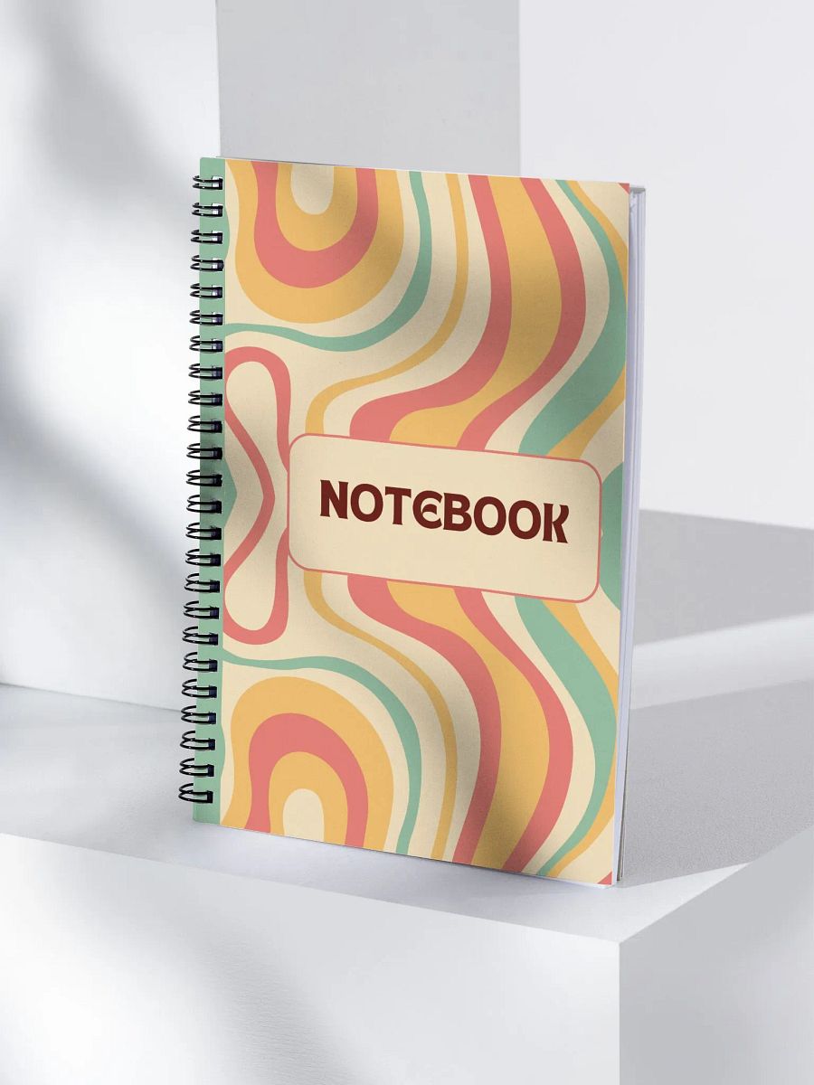 Psychedelic Swirls Spiral Notebook product image (4)
