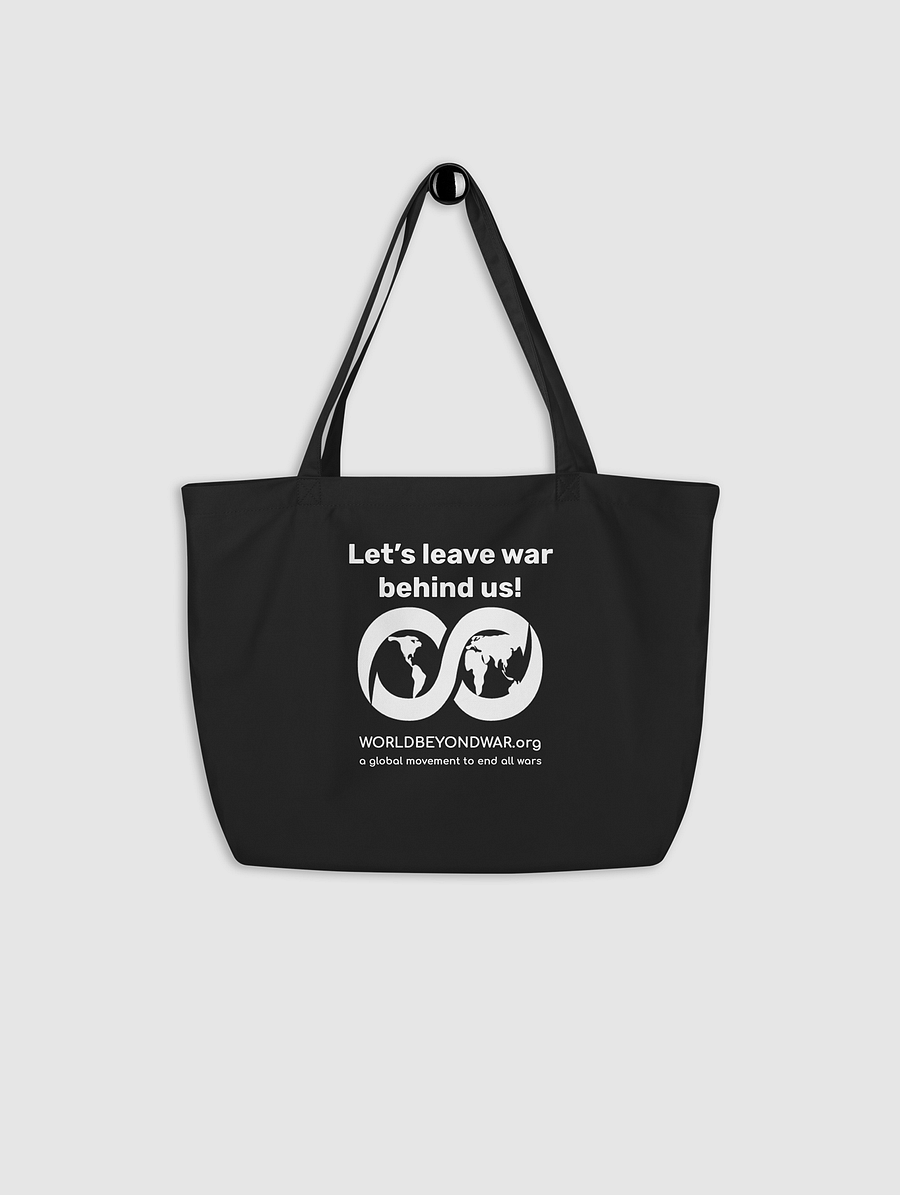 Teach Peace large organic tote bag product image (4)