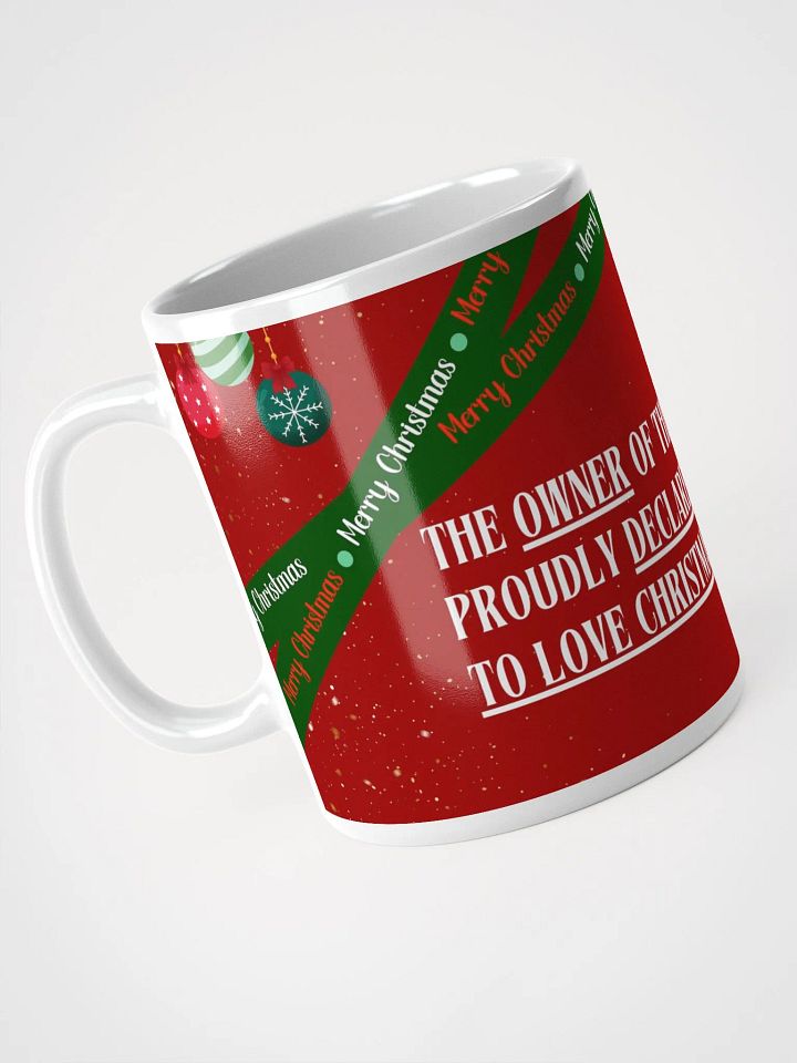"Christmas Cheer Mug – Proud to Love Christmas!" product image (2)