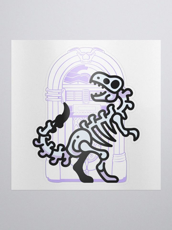Jukebox Dinosaur Sticker product image (1)
