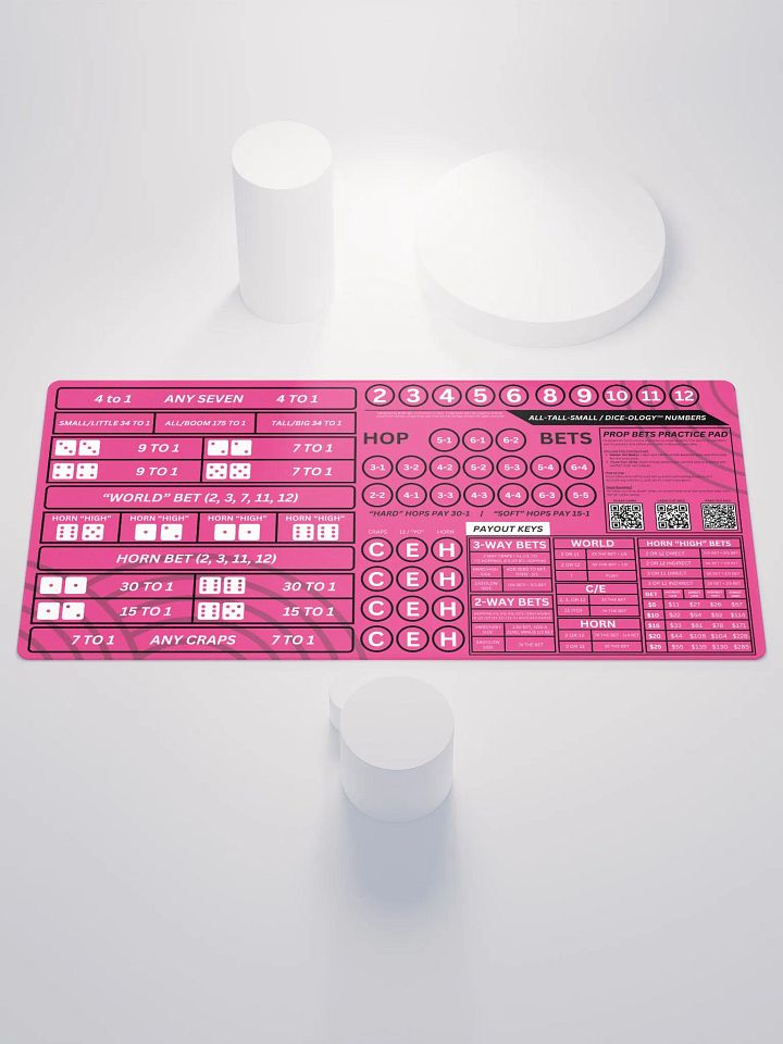 Craps Prop Box Practice Pad - Hot Pink product image (1)