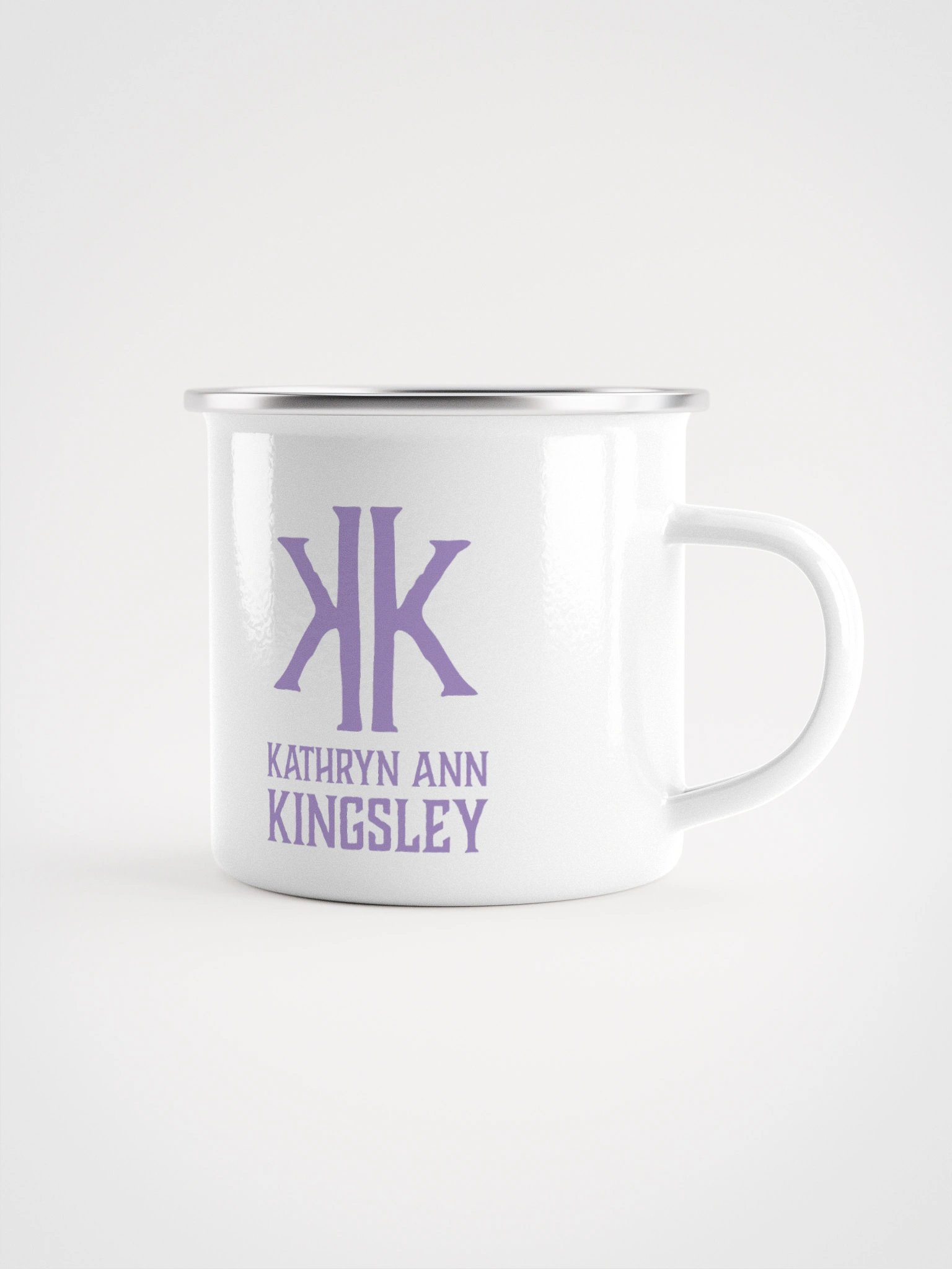 Where Villains Stay Villains: Lavender Logo Enamel Mug product image (1)