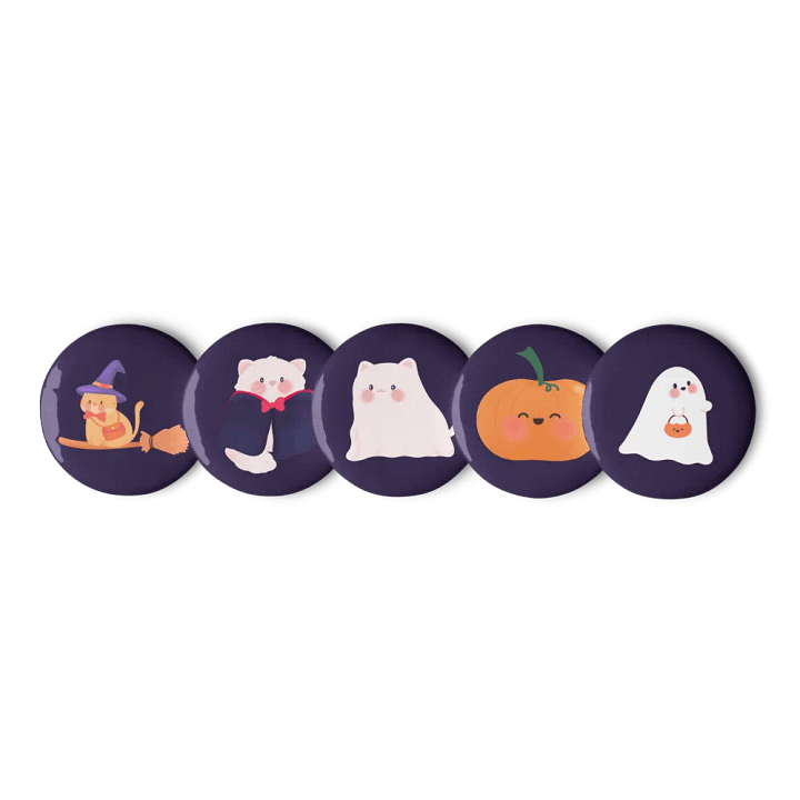 Cats & Treats Button Pins Set product image (2)