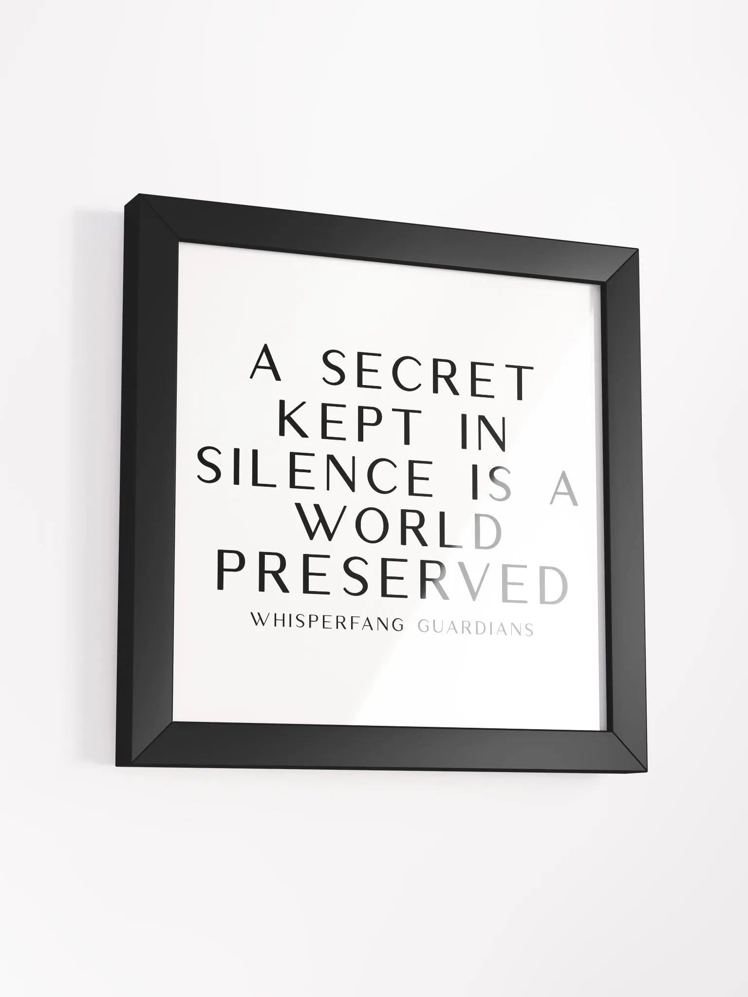 Whispering Fangs Proverb Framed Collection - Secret product image (32)