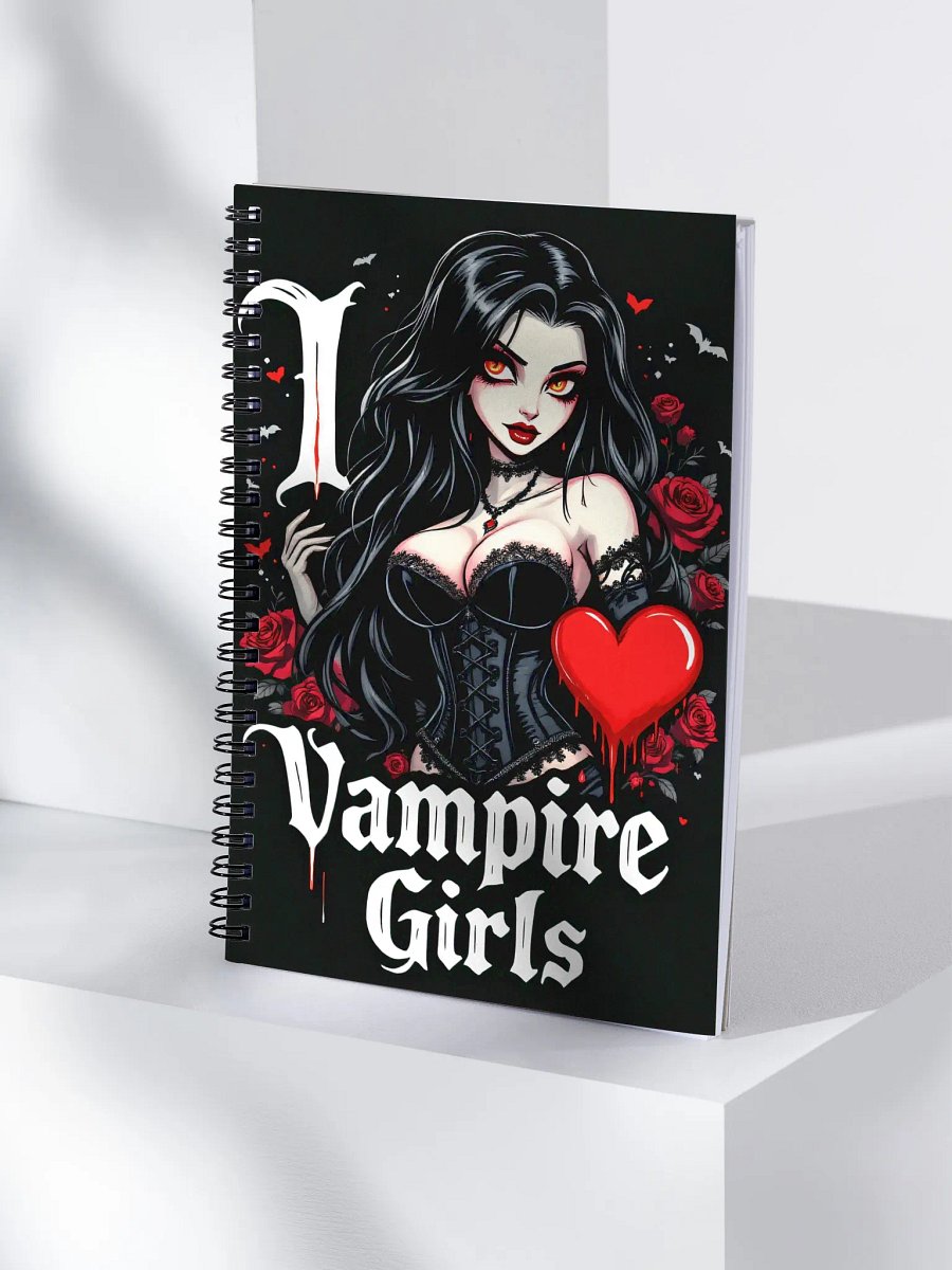 I ❤️ Vampire Girls Spiral Notebook product image (4)