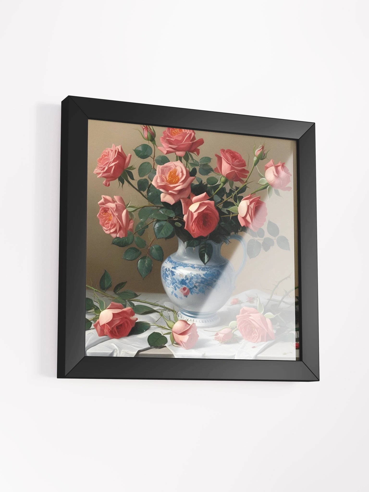 Pink Roses in Porcelain Pitcher product image (15)