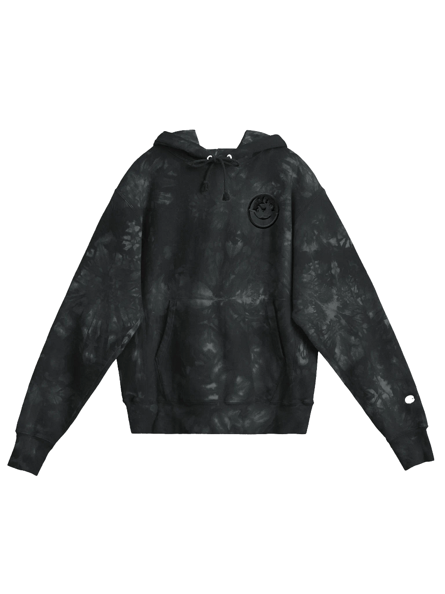 Moonbound Jackalope Embroidered Tie-Dye Hoodie (Dark Logo) product image (2)