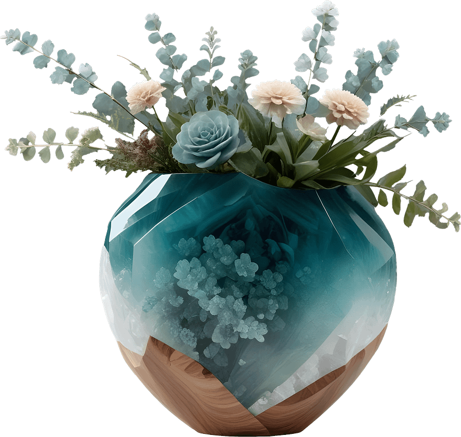 Coastal Luxe spa decor – vase png product image (1)
