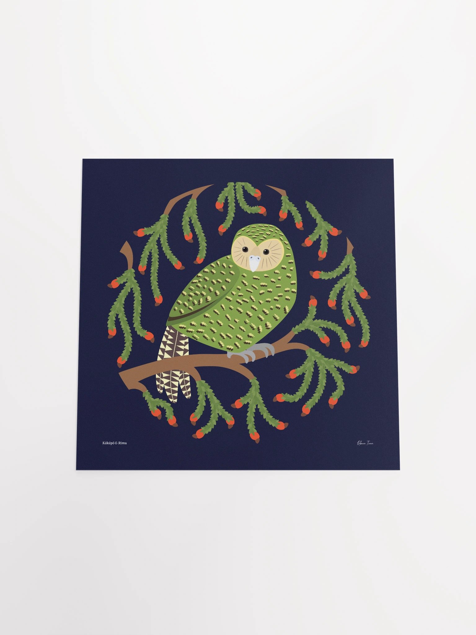 Kākāpō in Rimu Unframed Wall Art product image (4)