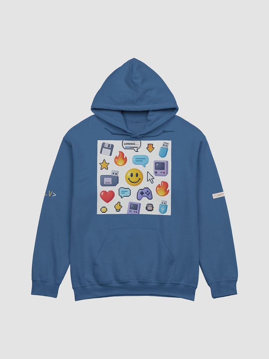 Limitless 90s Glitch Hoodie | Retro Hacker Sweatshirt – Floppy Disk & Tech Vibes product image (1)