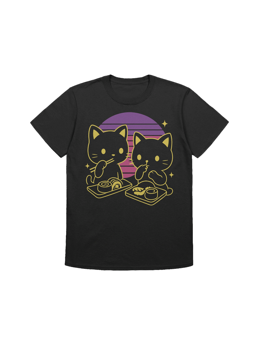 Retro Japanese Kittens Sushi T-Shirt product image (2)