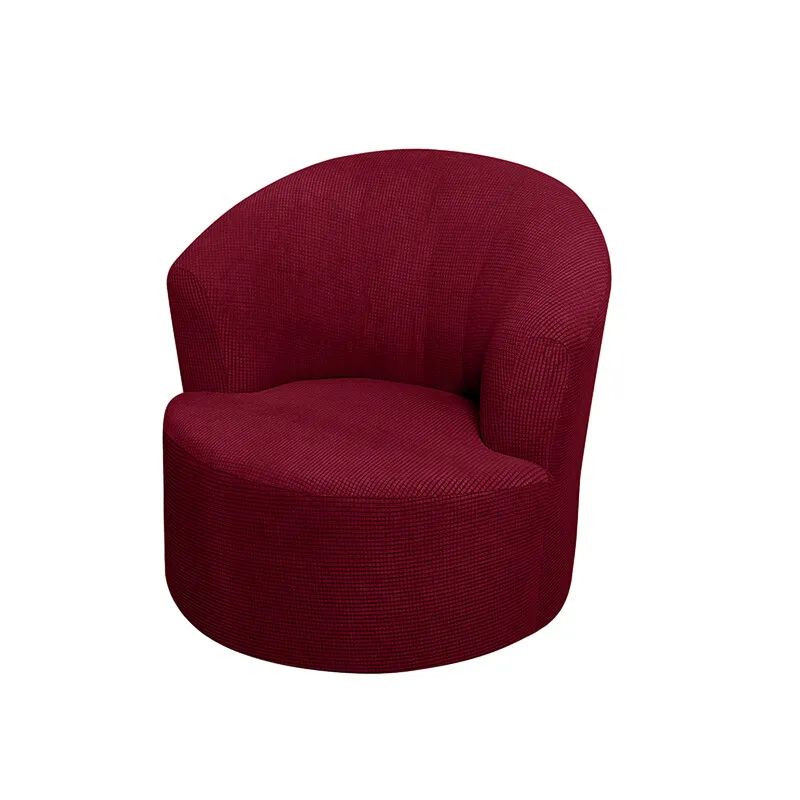 Swivel Barrel Chair Cover Chair Sofa Cover Round for Living Room Bedroom Office product image (5)