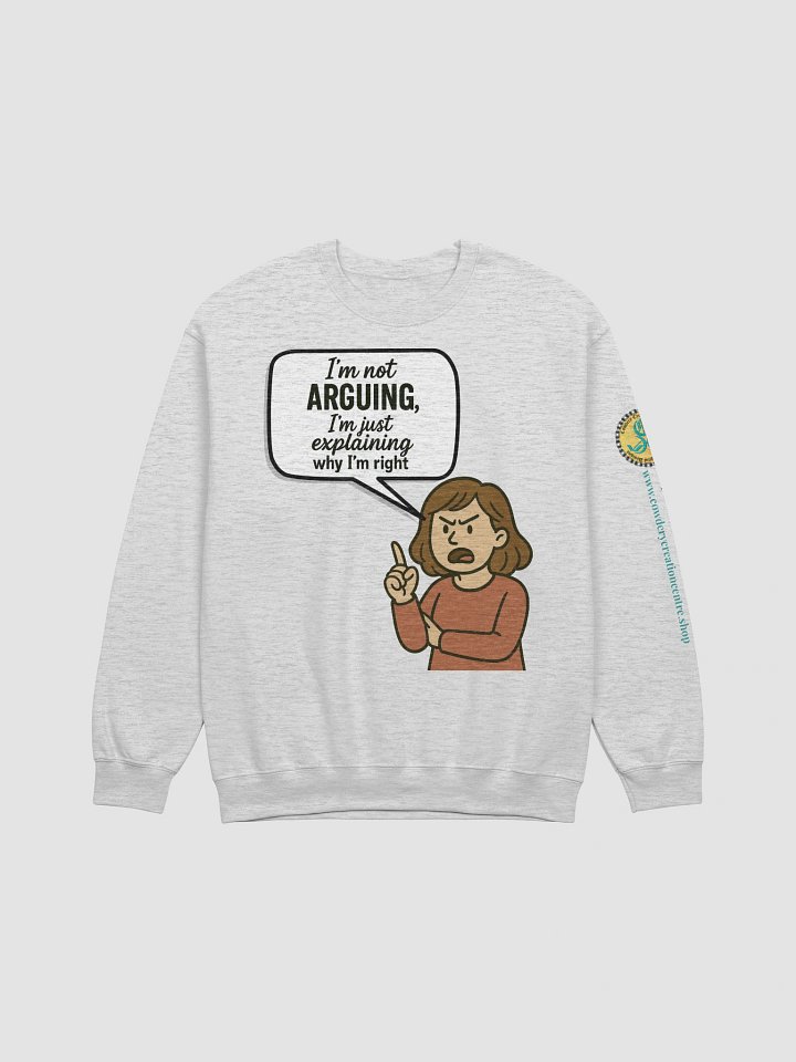 I'm not Arguing (Female) Gildan Classic Crewneck Sweatshirt Light Colors product image (5)