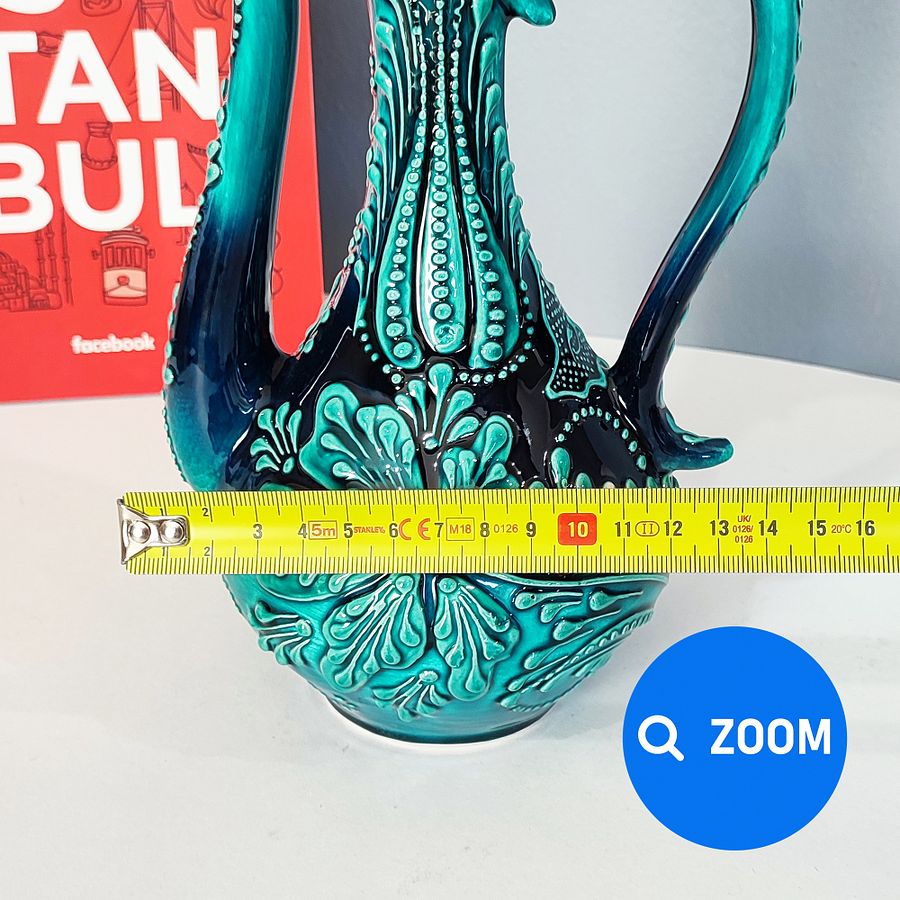 Ceramic wine jug (decor), Arabic style decor — handmade pottery, handmade ceramic product image (8)