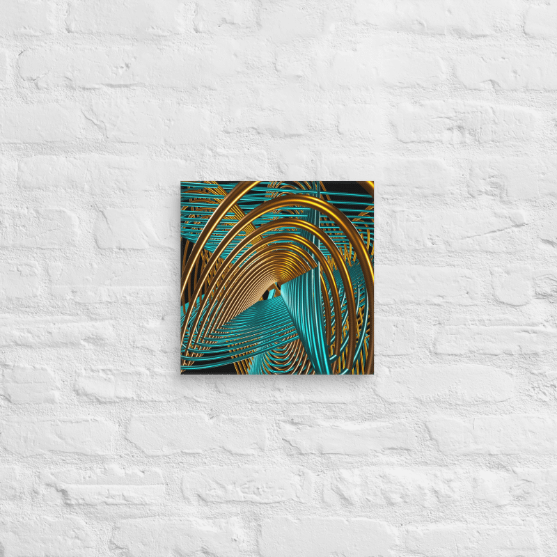 Oscilloscopic Dance #1 - Lissajous Figures Code Art Canvas Print product image (3)