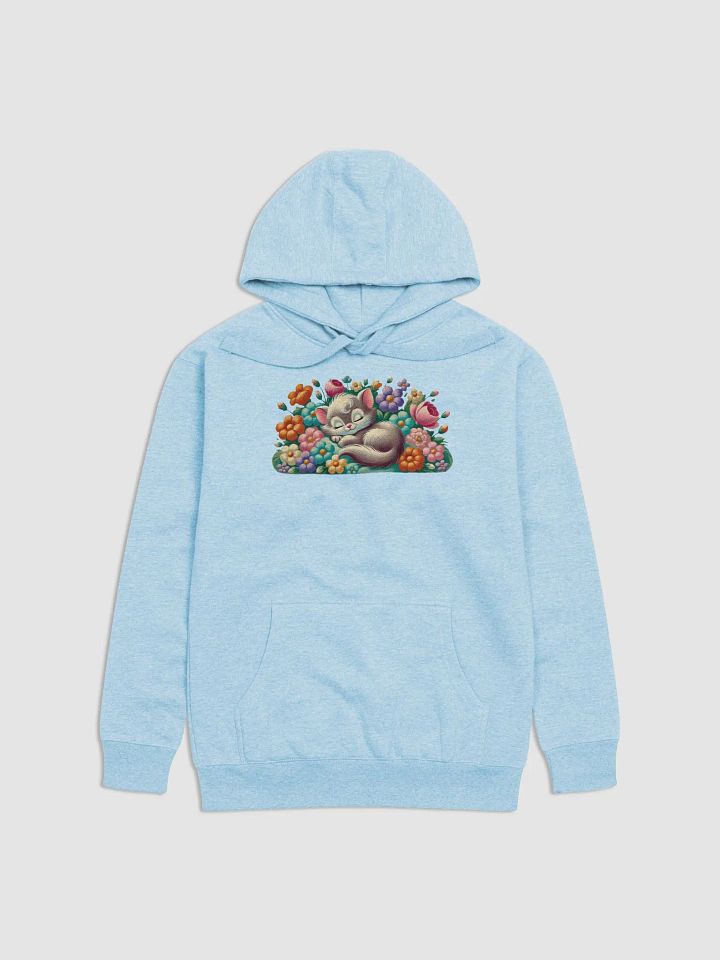 Kitten Sleeping in Flowers Premium Unisex Hoodie product image (32)