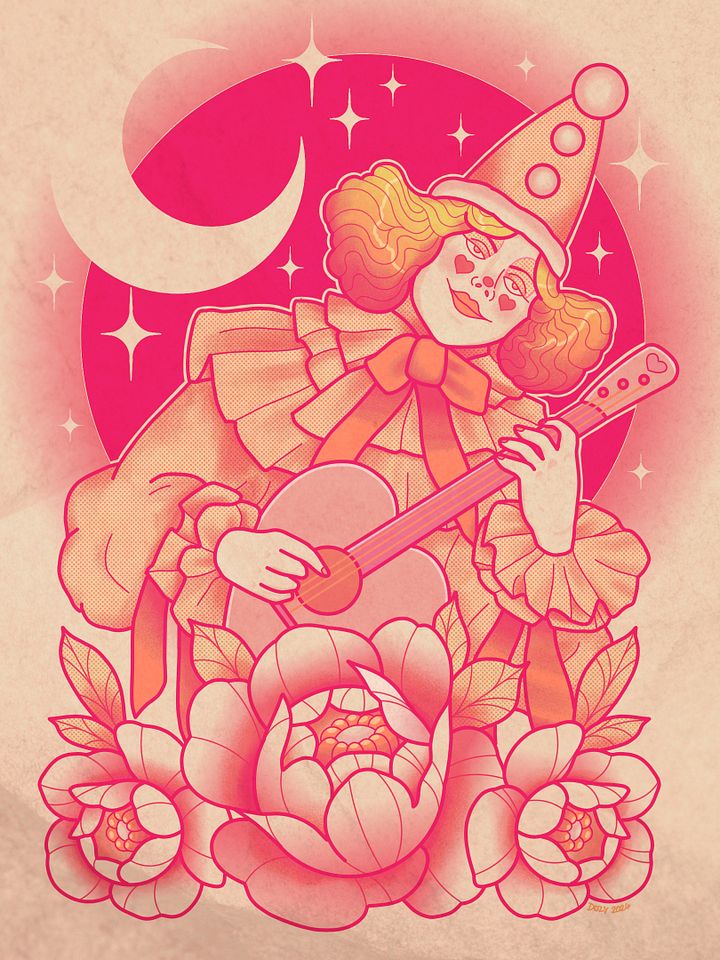 Clown Girl Print product image (1)