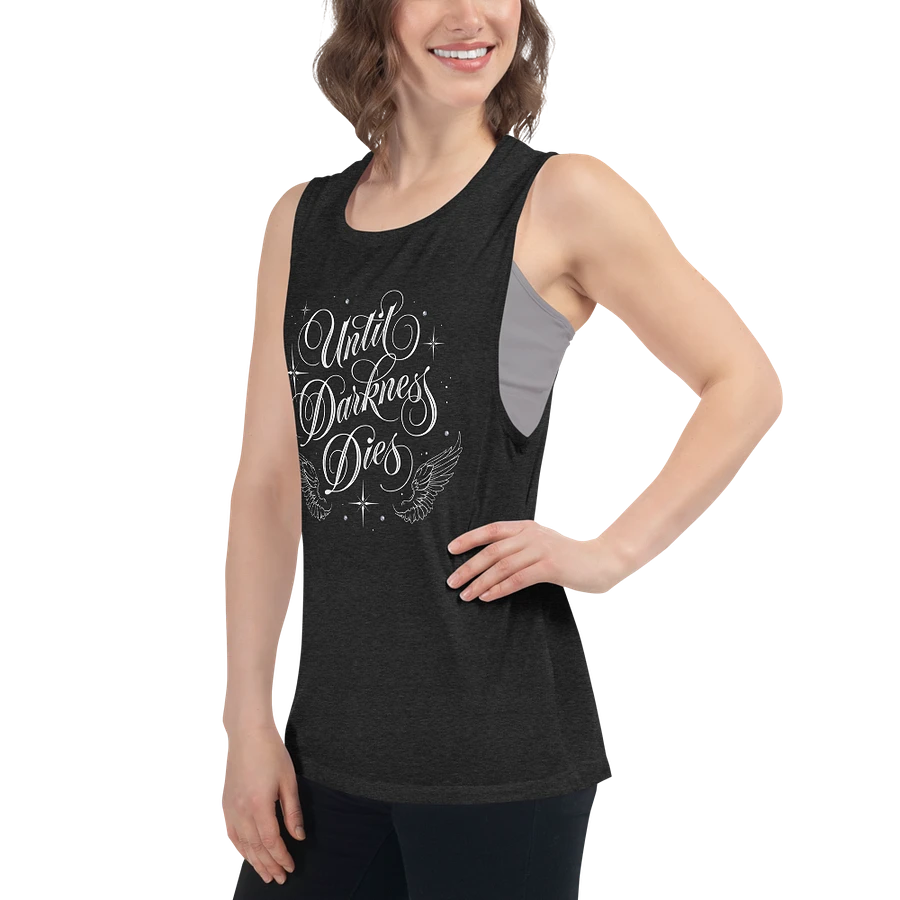 Until Darkness Dies (wings design) Bella+Canvas Women's Flowy Muscle Tank product image (7)