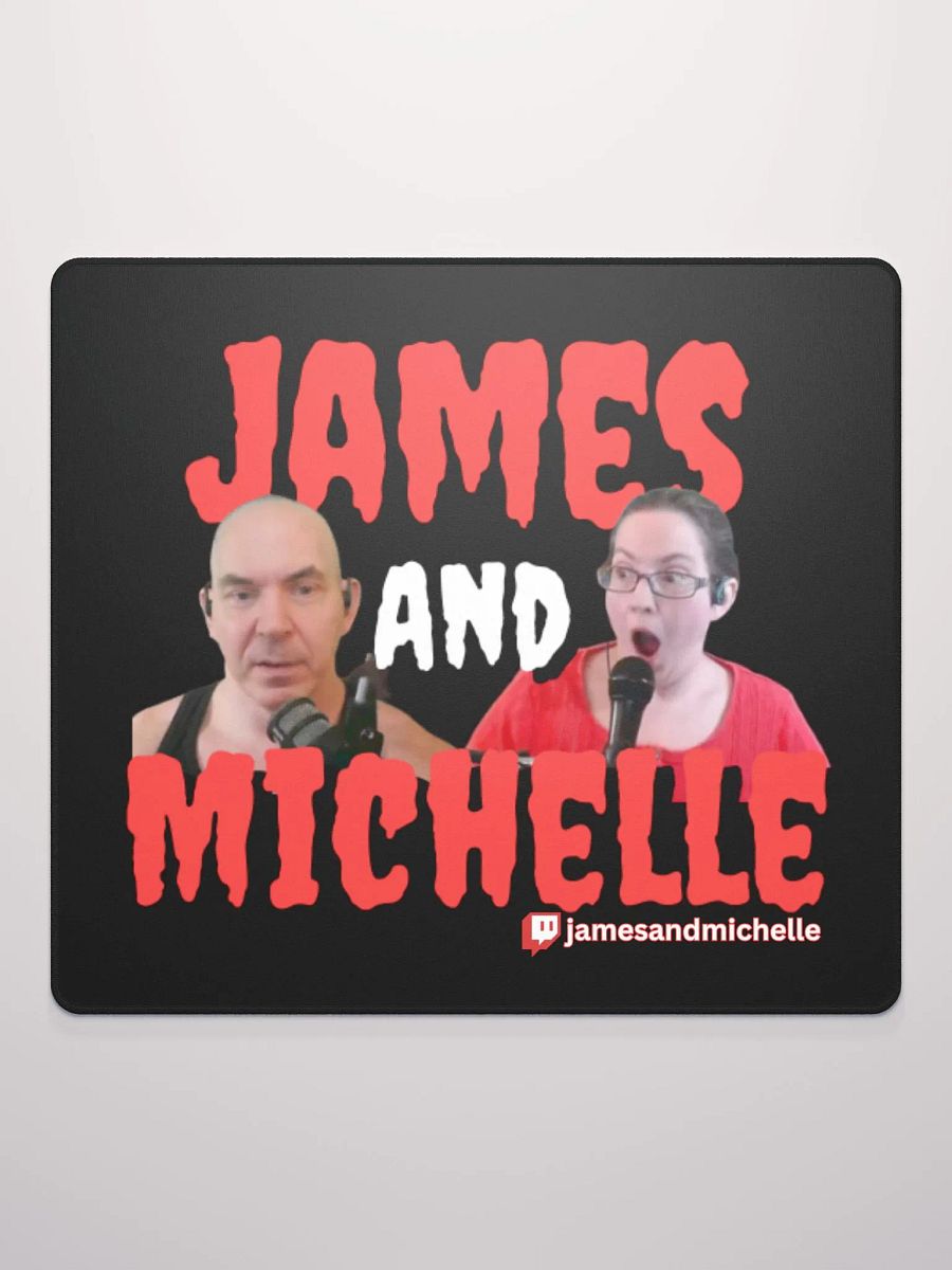 James And Michelle Logo, Gaming Mouse Pad 18″×16″ product image (3)