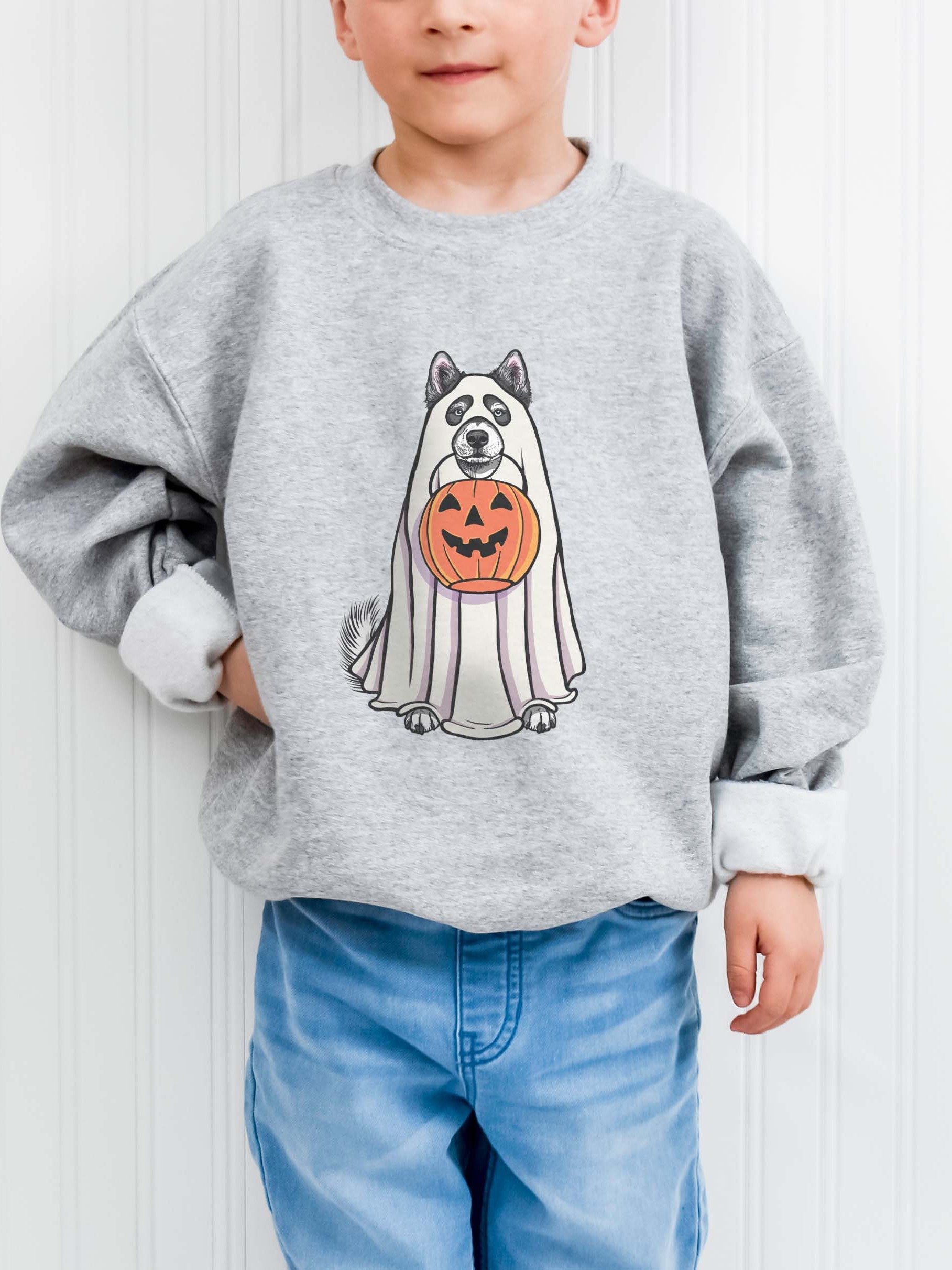 Halloween Alaskan Malamute(Black & White) Youth Sweatshirt product image (1)