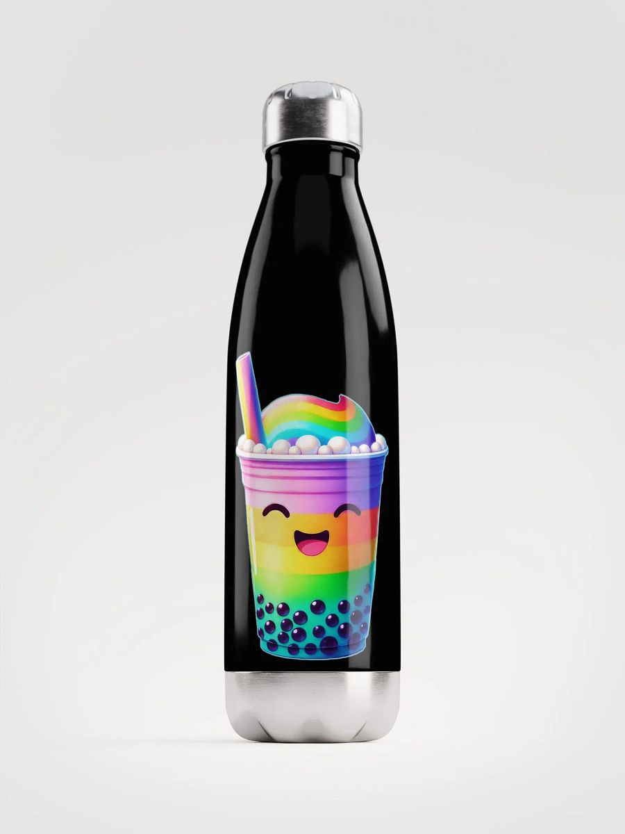 Rainbow Bubble Tea Happiness Stainless Steel Water Bottle product image (1)
