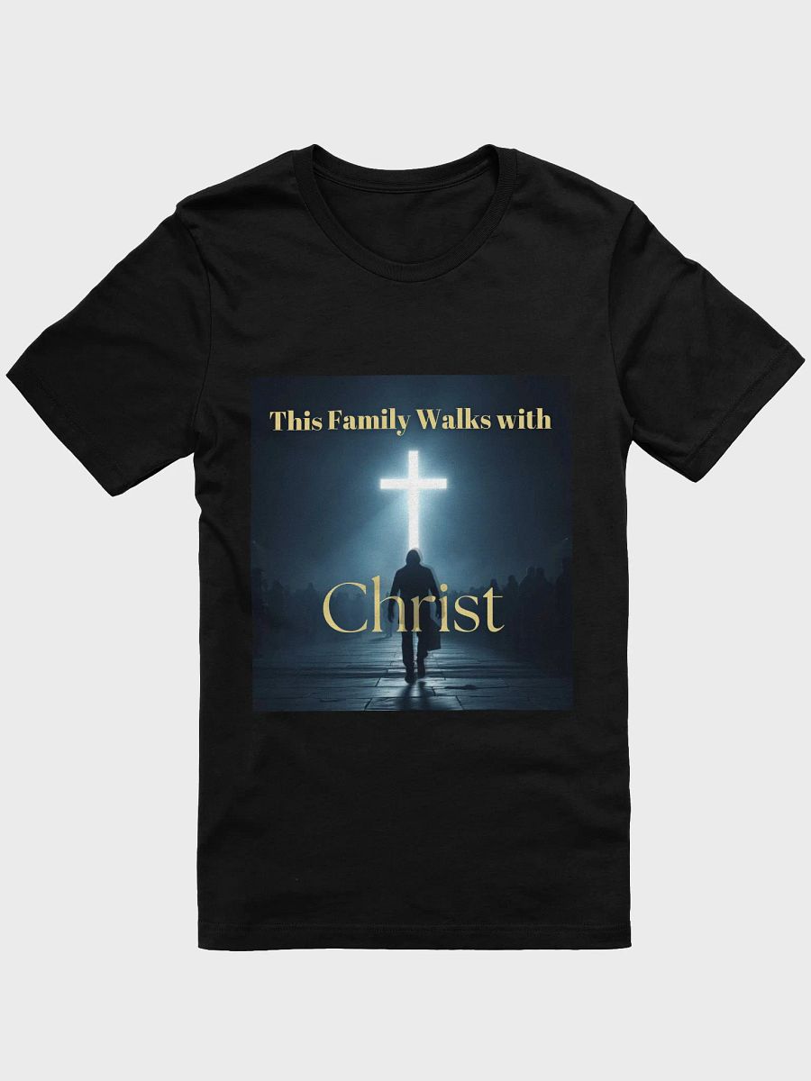 Faith-Filled Family Tee – Glowing Cross Shirt for Believers | Unisex Christian Apparel product image (1)