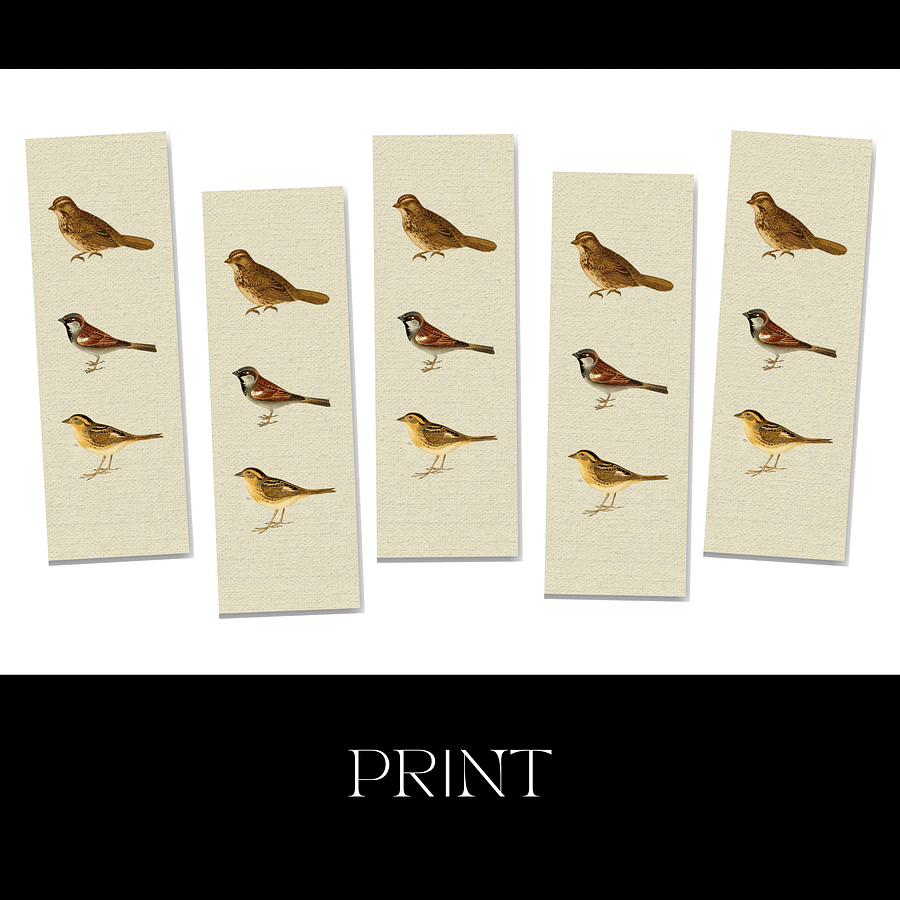 Sparrow Bookmark product image (5)