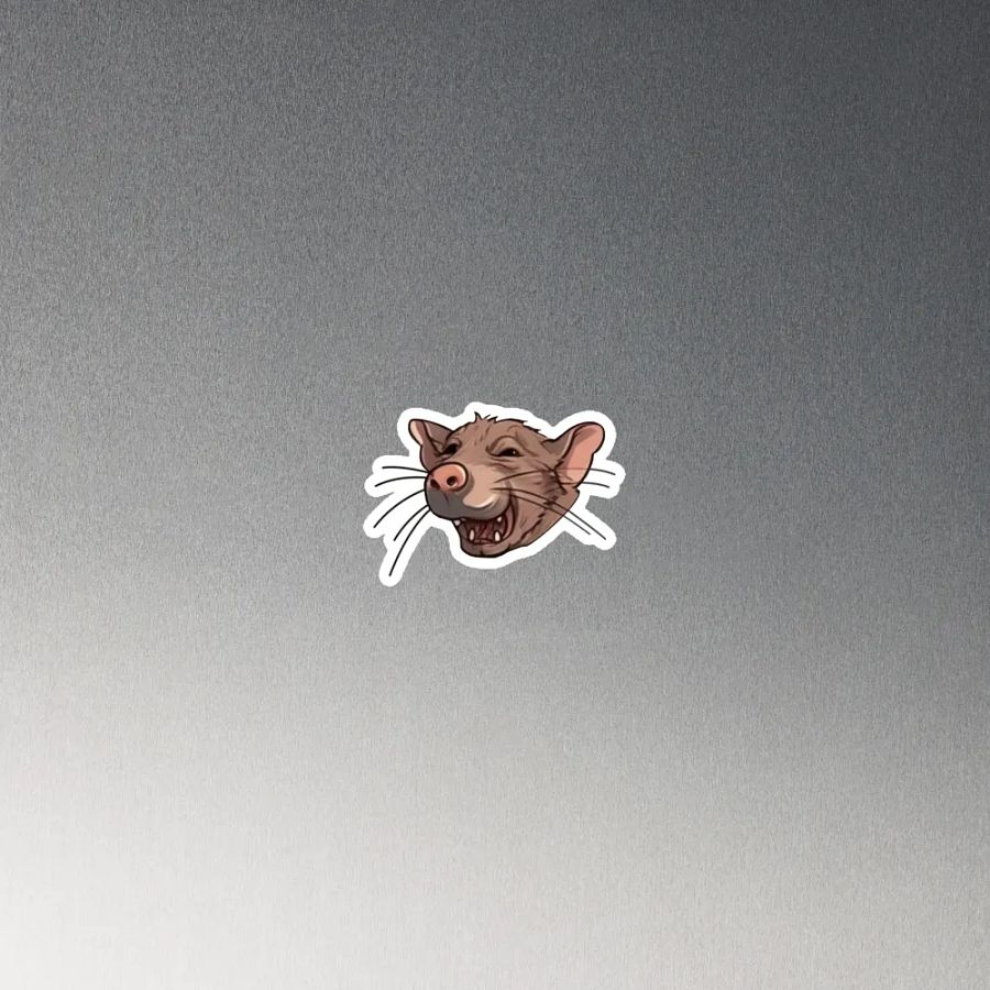 Grinning Rat Die-Cut Magnet product image (3)