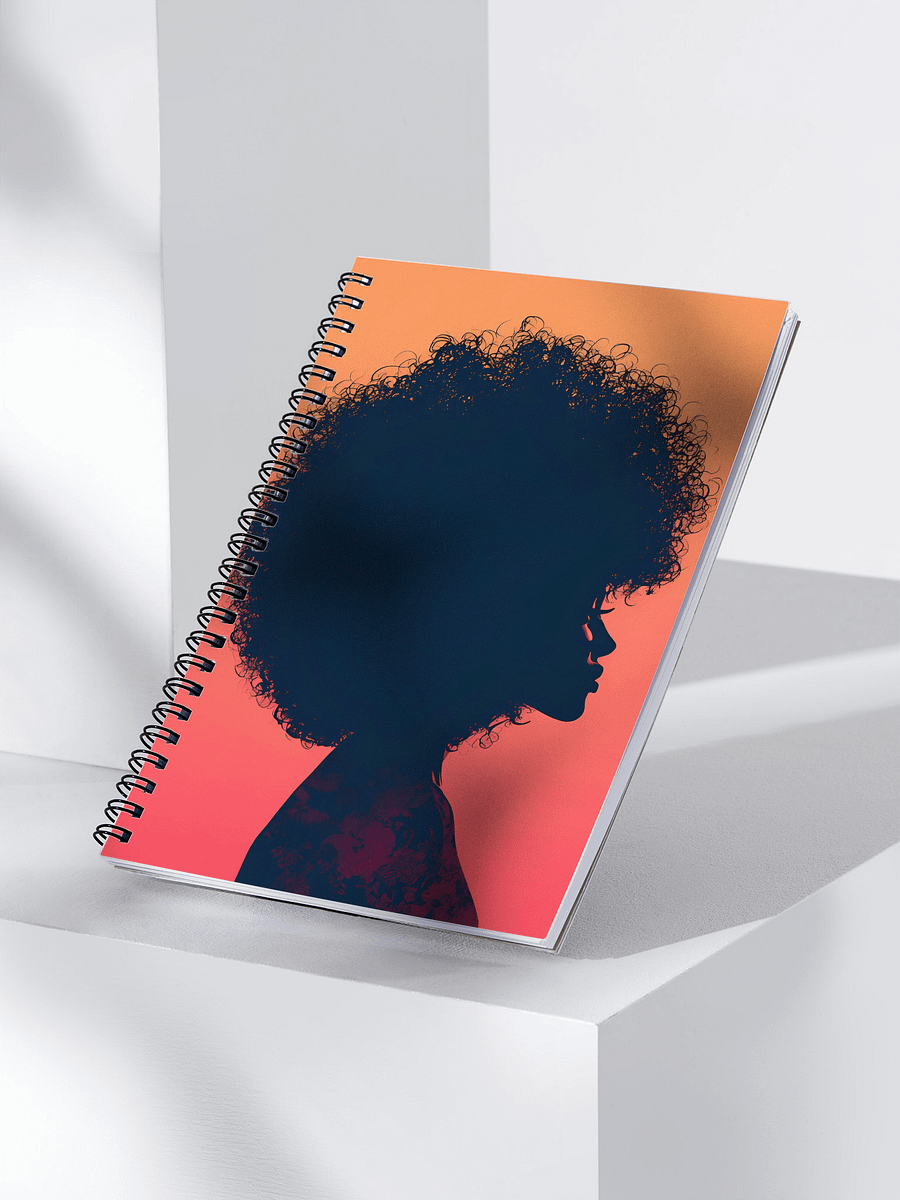 Curly Silhouette Spiral Notebook product image (3)