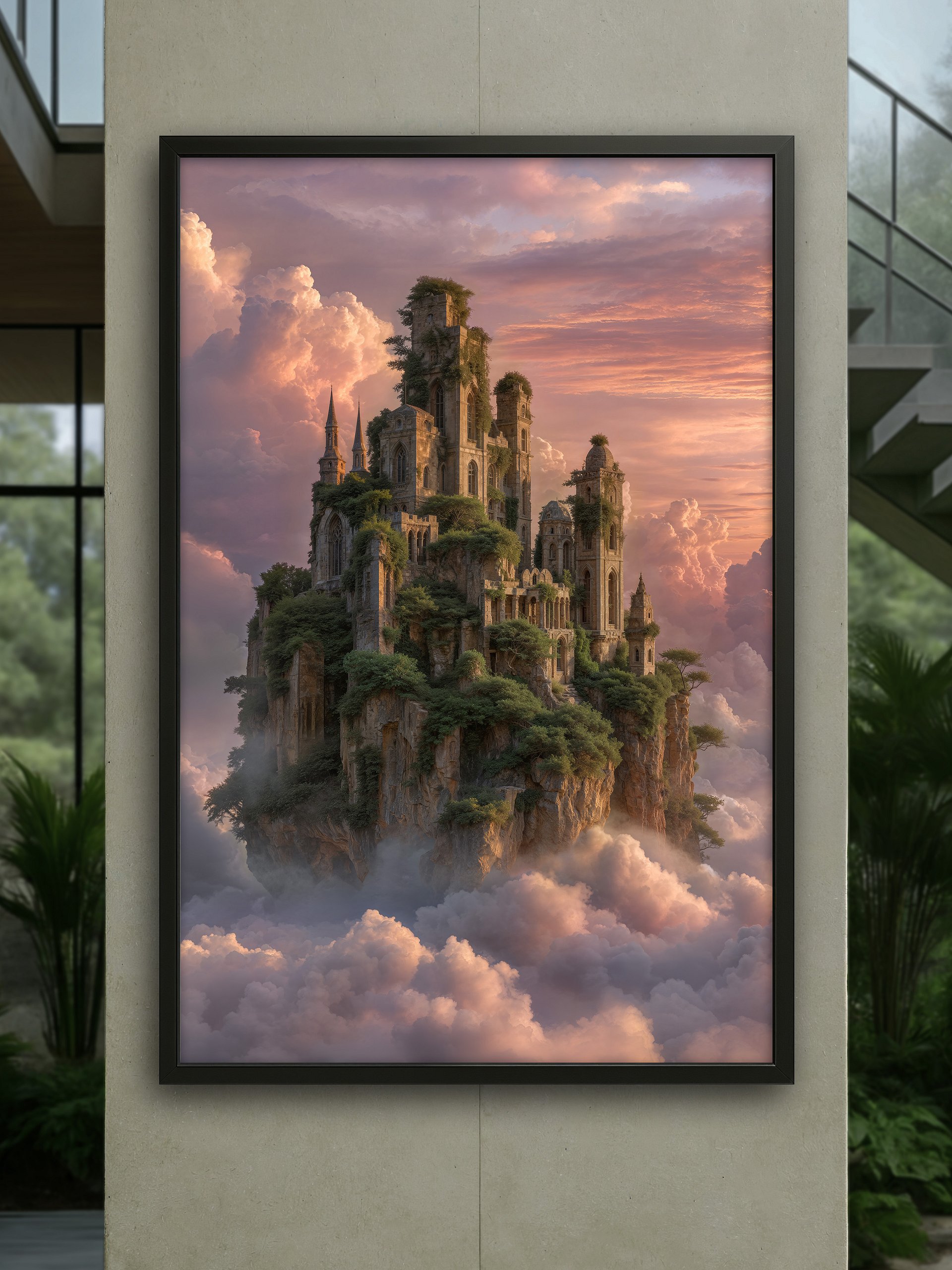 Skyward Bastion – Framed Poster product image (1)