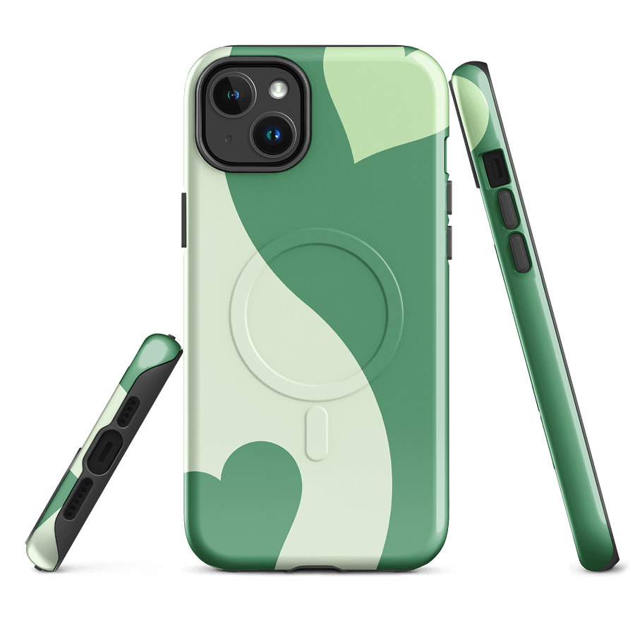 Tough Magnetic iPhone Case with Heart Design, Perfect for Gifts MagSafe® iPhone® Tough Case, iPhone 14, iPhone 15, iPhone 16, Pro, Pro Max, Plus. product image (1)
