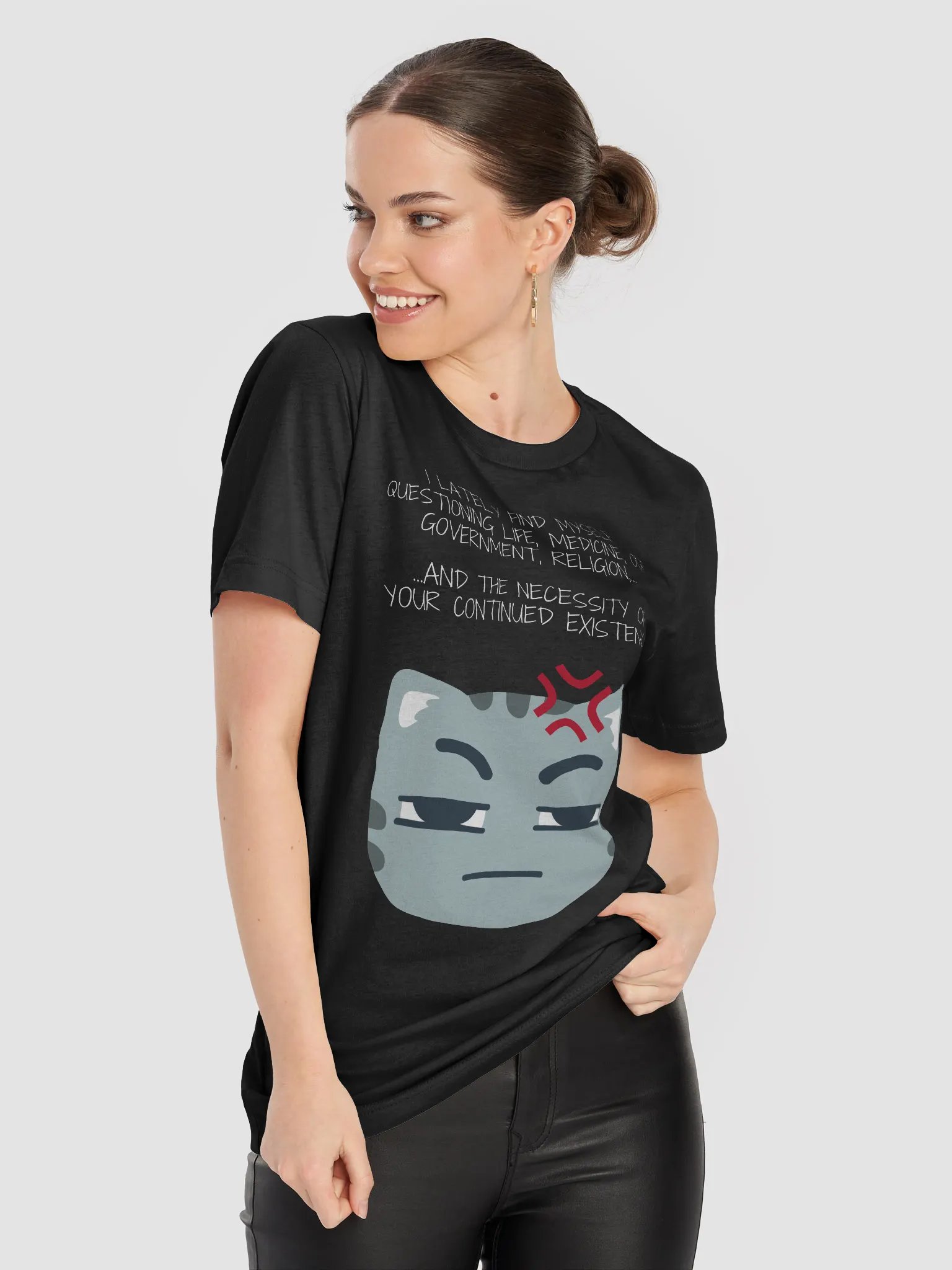 Annoyed Cat Unisex T-Shirt product image (40)