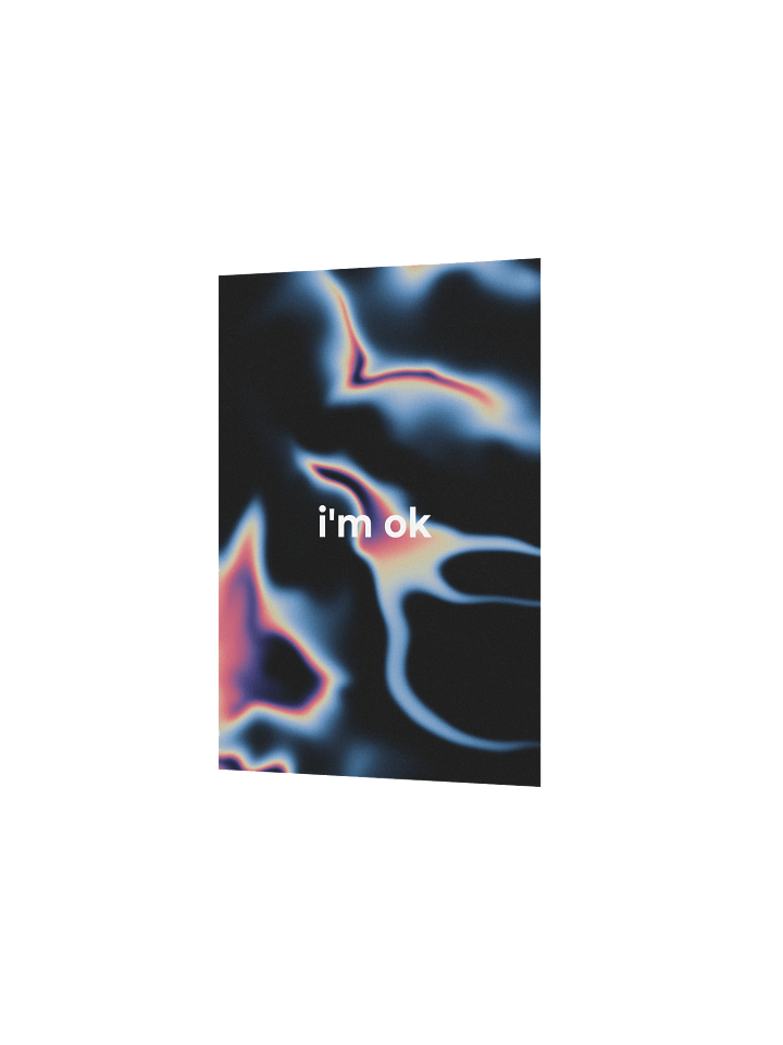GRDNT-1 i'm ok TXT Matte Poster product image (2)