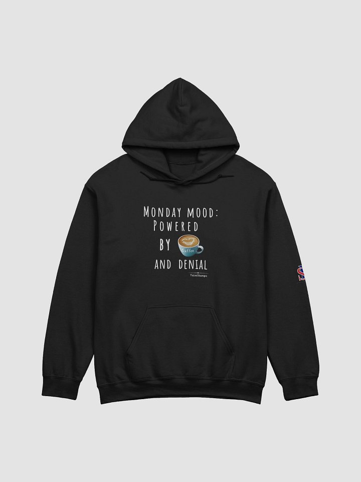 Monday Mood Hoodie – Powered by ☕ and Denial product image (2)