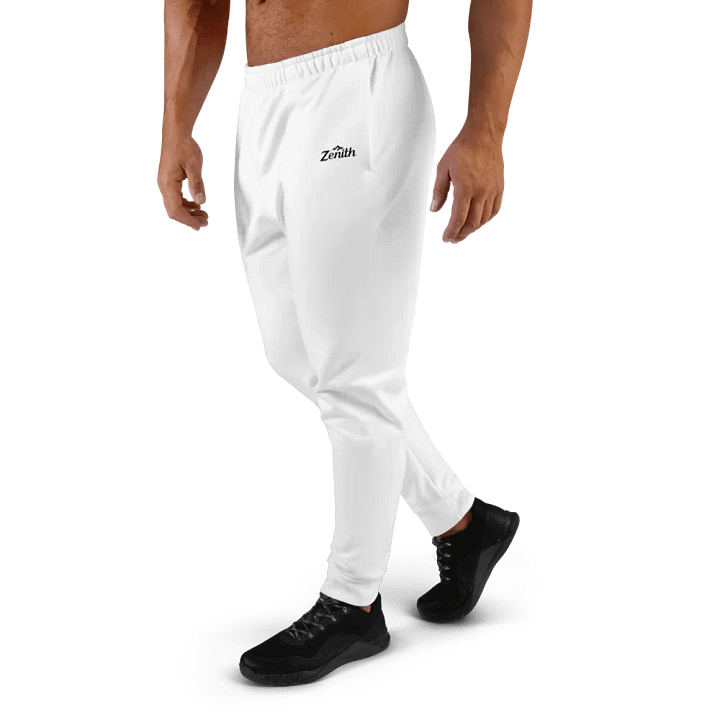 White Zenith Men's Recycled Joggers product image (1)